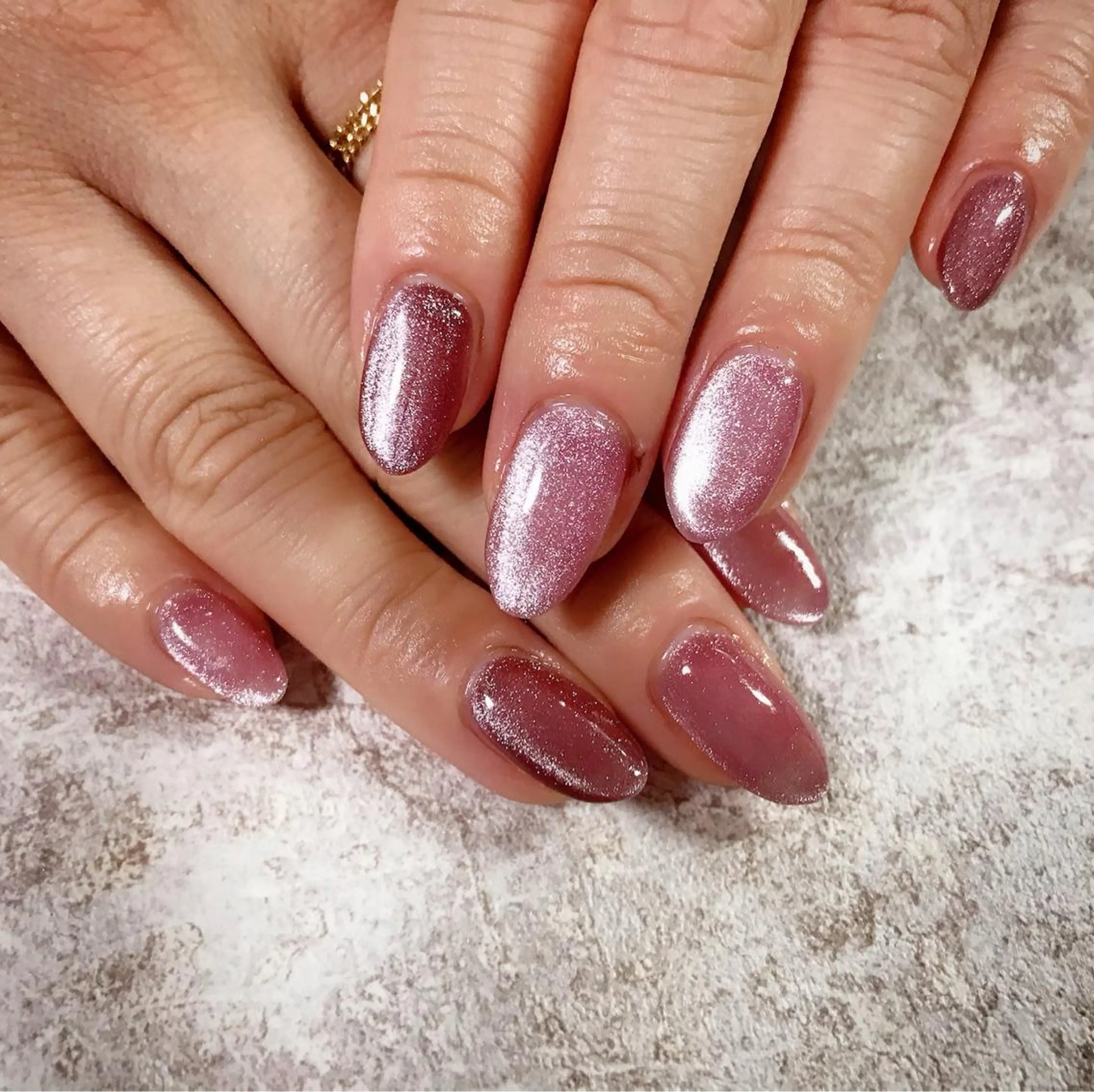 ネイル キラキラネイル マグネットネイル ハンドネイル Mogu nail 二子玉川のネイルデザイン