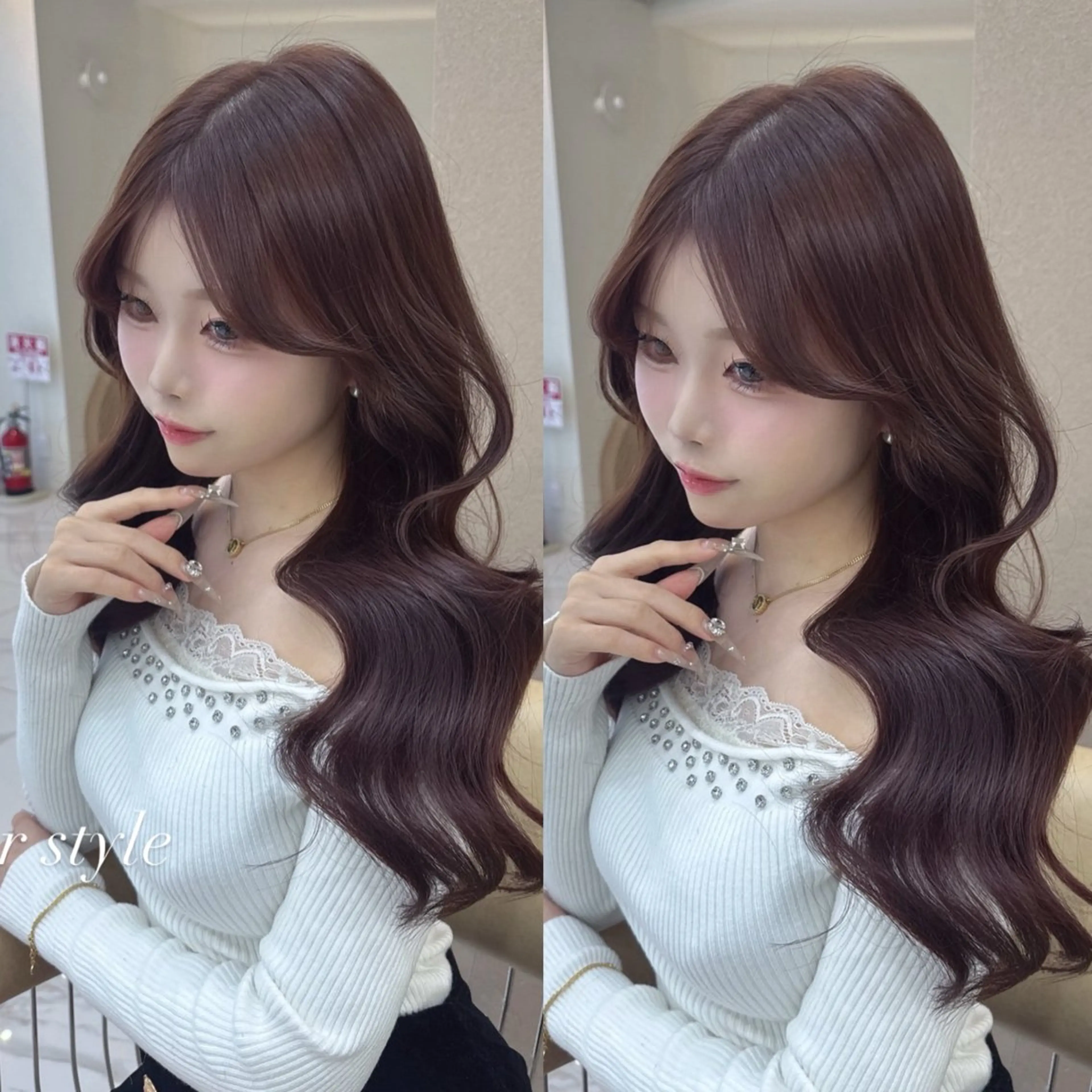 ロング カラー レイヤー ♡Miku♡のヘアスタイル