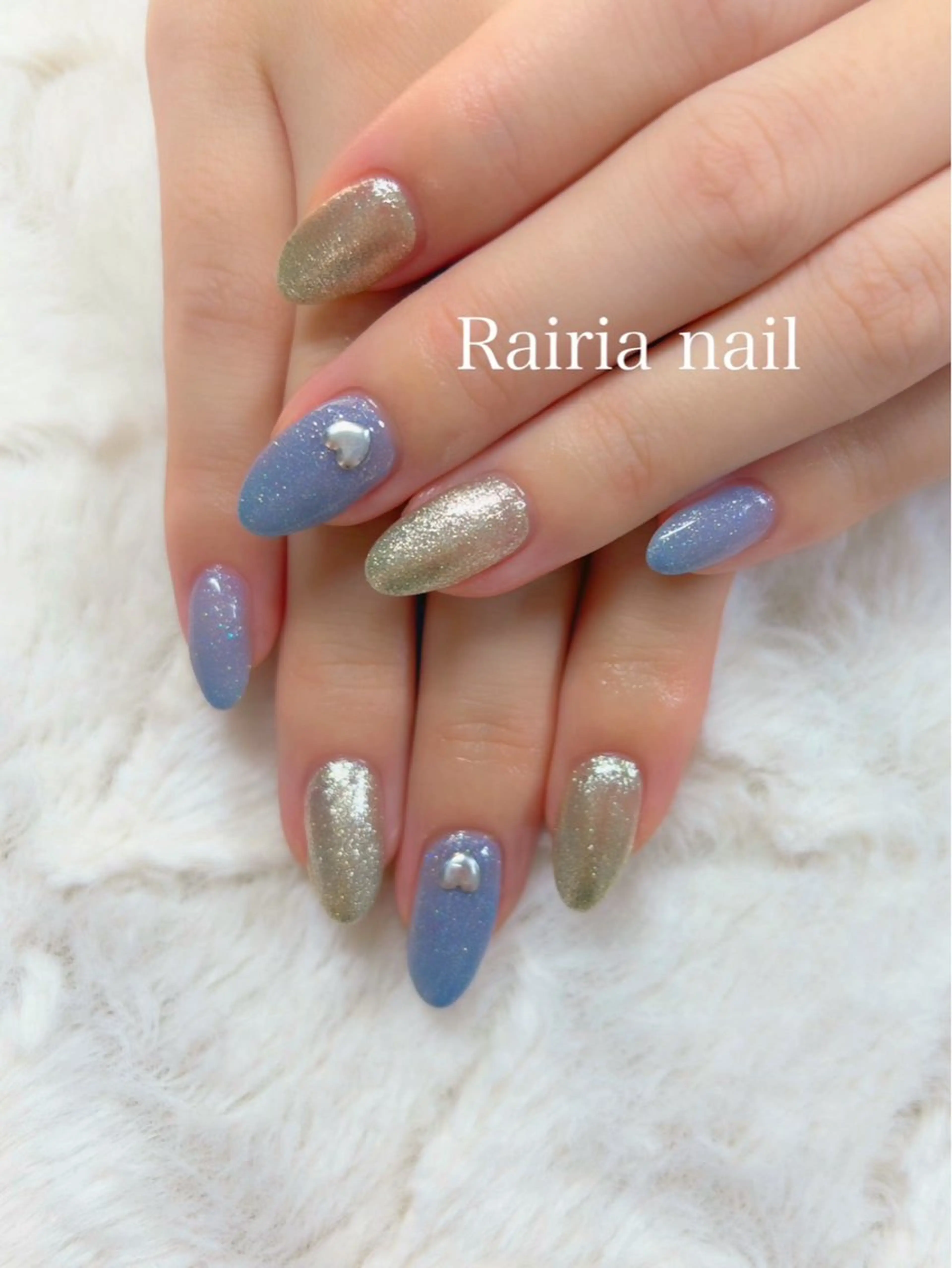 ネイル シンプルネイル Rairia   nail所属・屋敷 理奈のネイルデザイン
