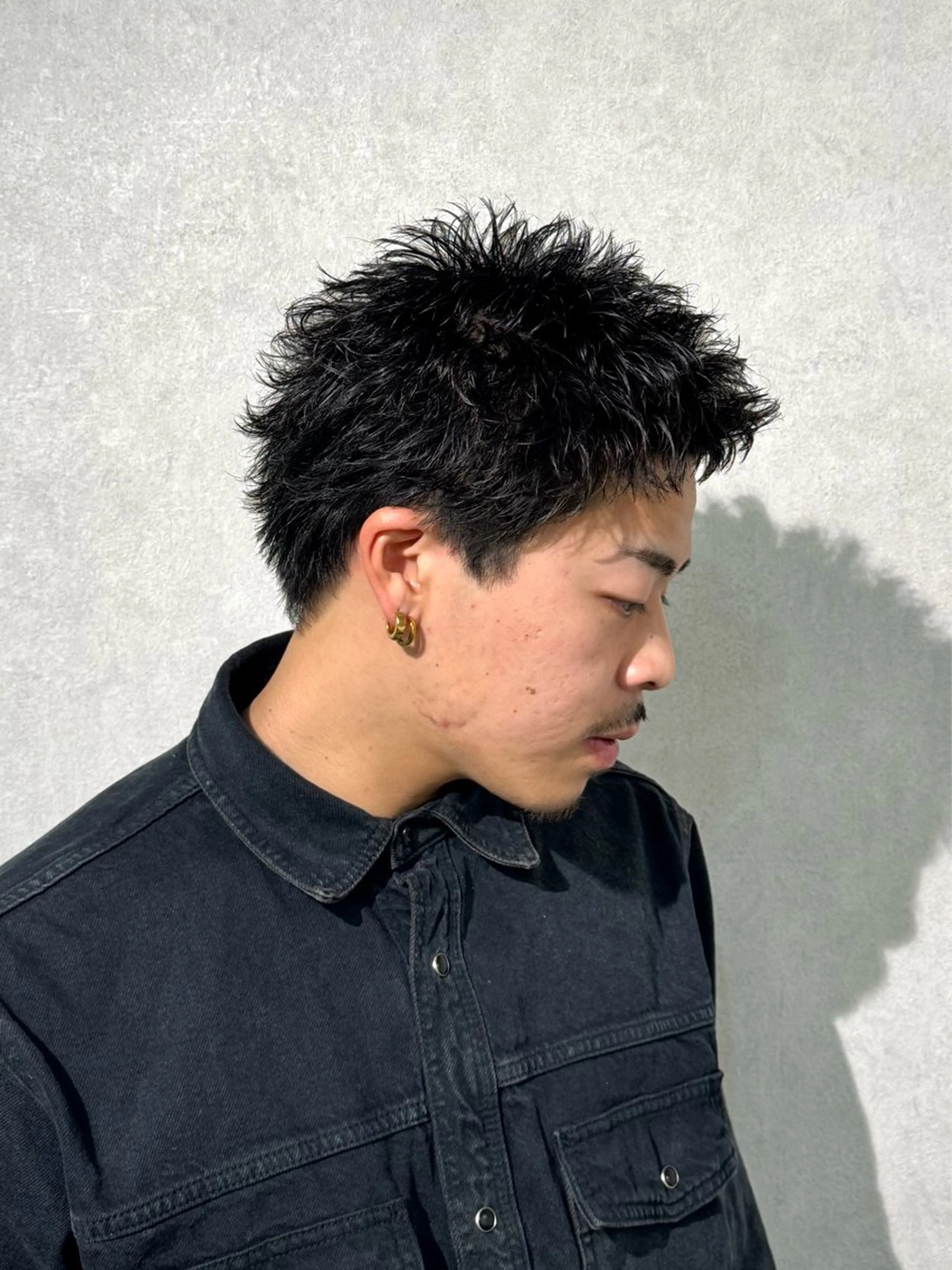 ショート パーマ メンズ メンズパーマ スパイキーショート ショートヘア X メンズ特化/ 中村郁人のヘアスタイル