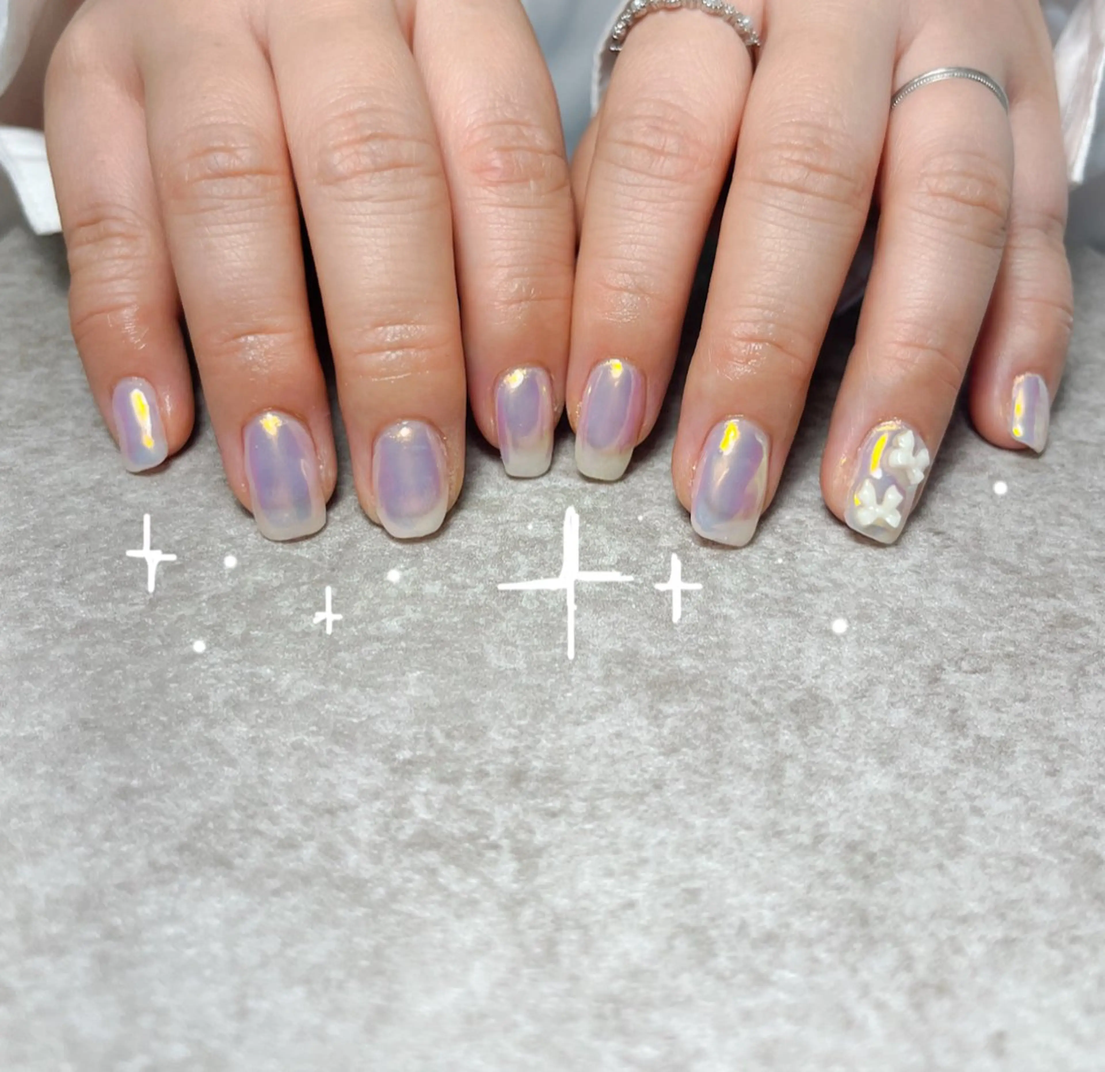 ネイル オーロラネイル 777 nail あいかのネイルデザイン