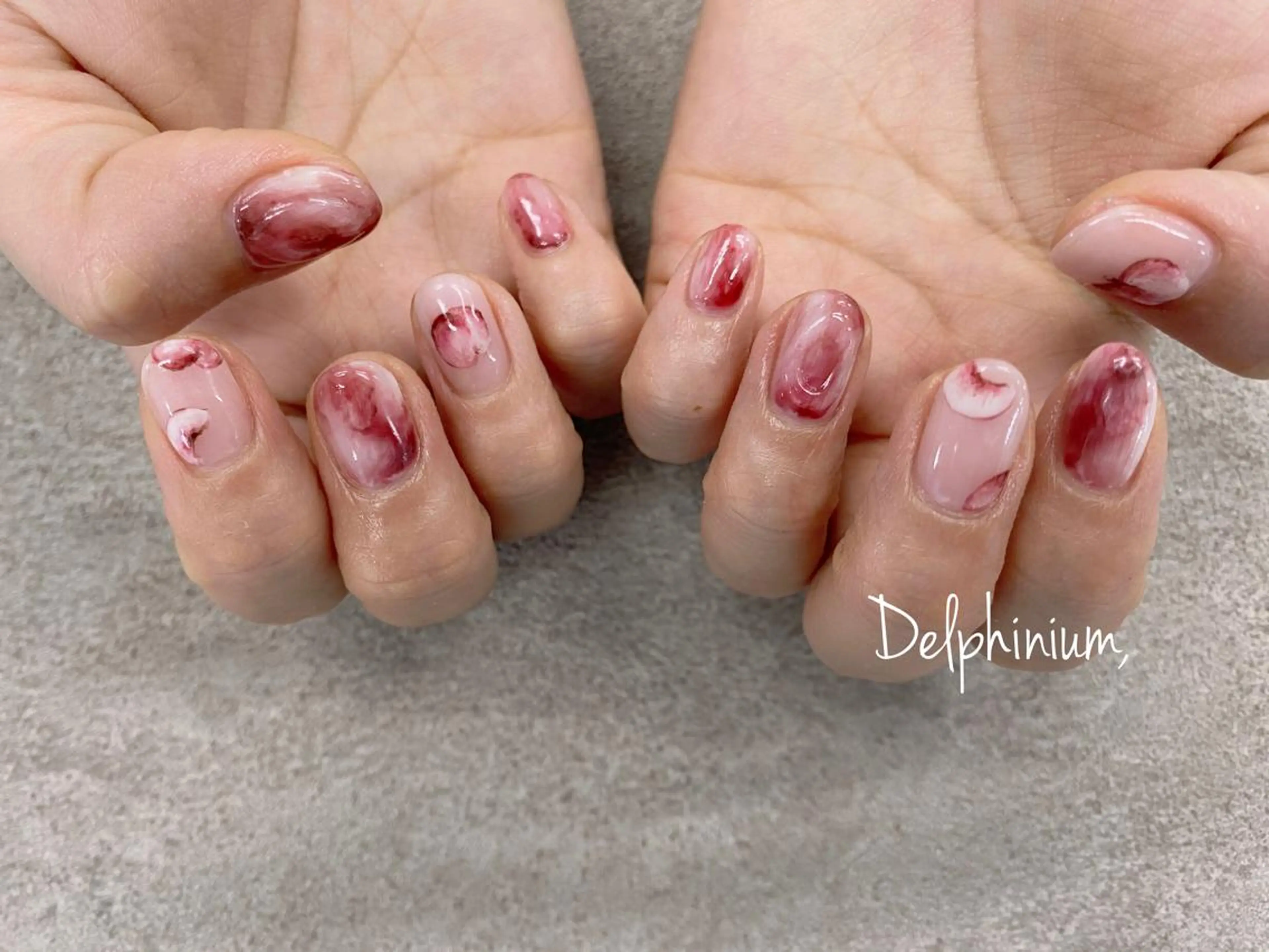 ネイル ニュアンスネイル ハンドネイル 岡本 友恵のネイルデザイン