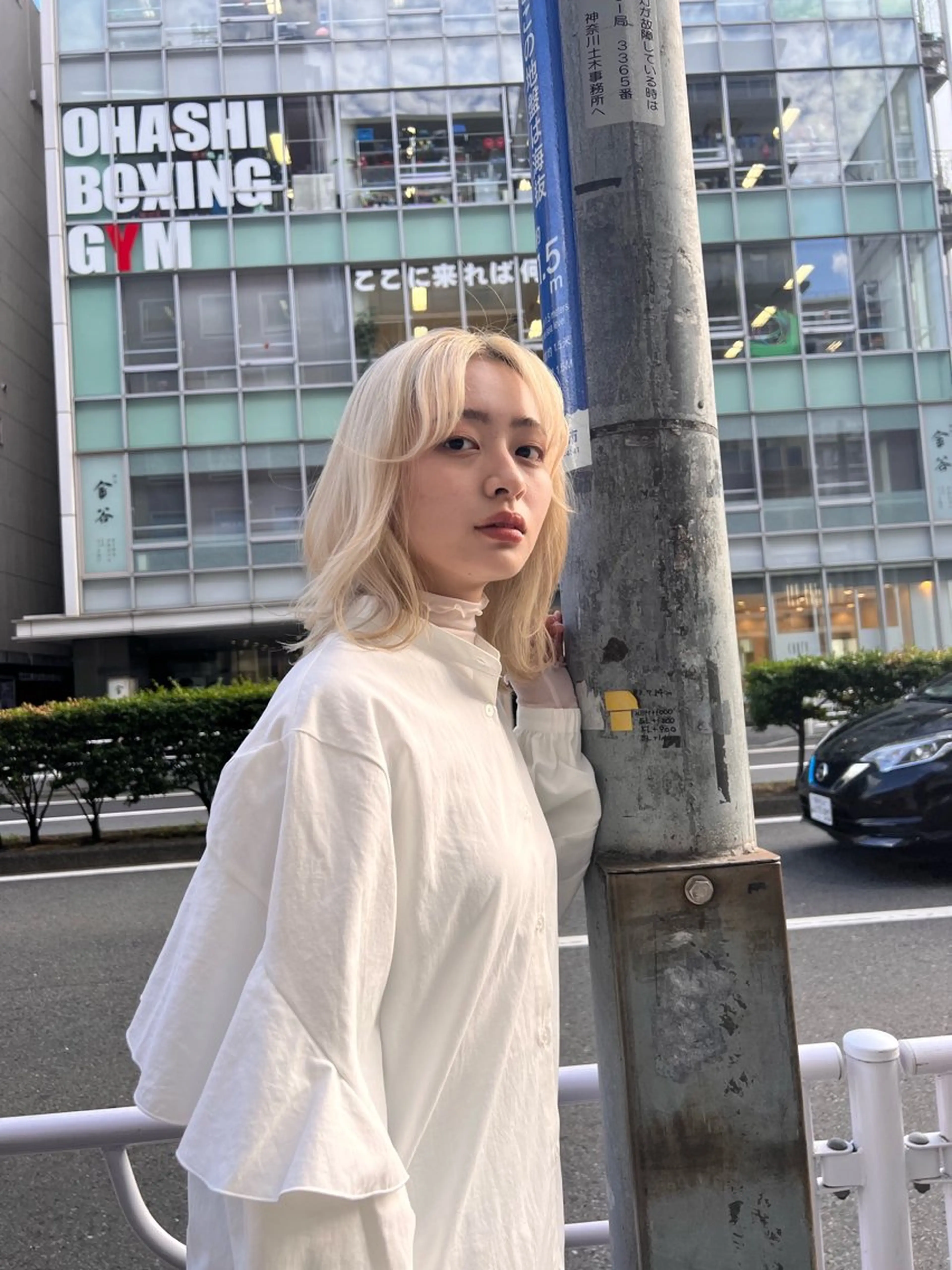 ミディアム カラー ブリーチ 透明感/ダブルカラー /kazui🐈のヘアスタイル