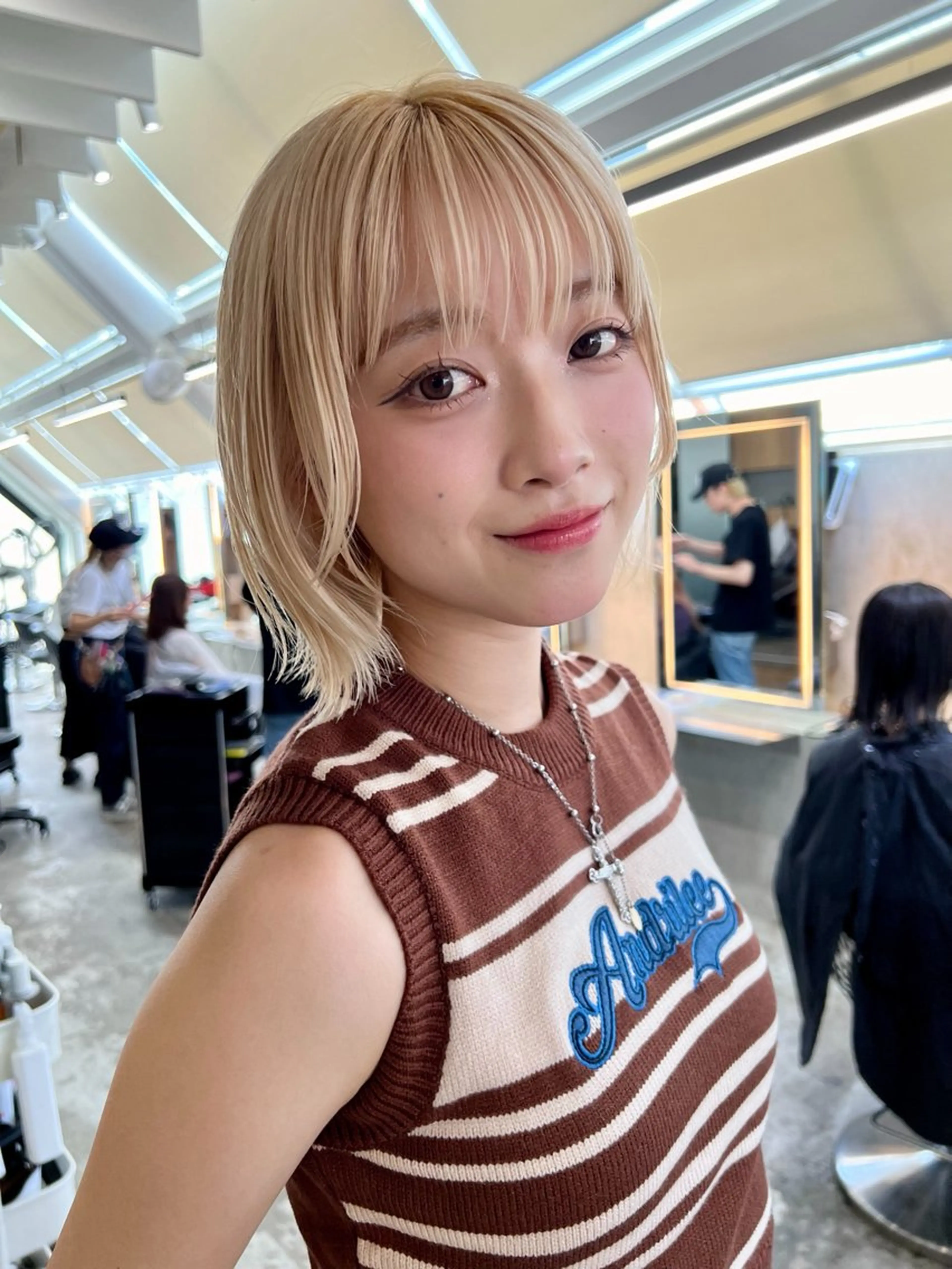 ミディアム カラー 髪質改善/縮毛矯正 山口蒼太のヘアスタイル