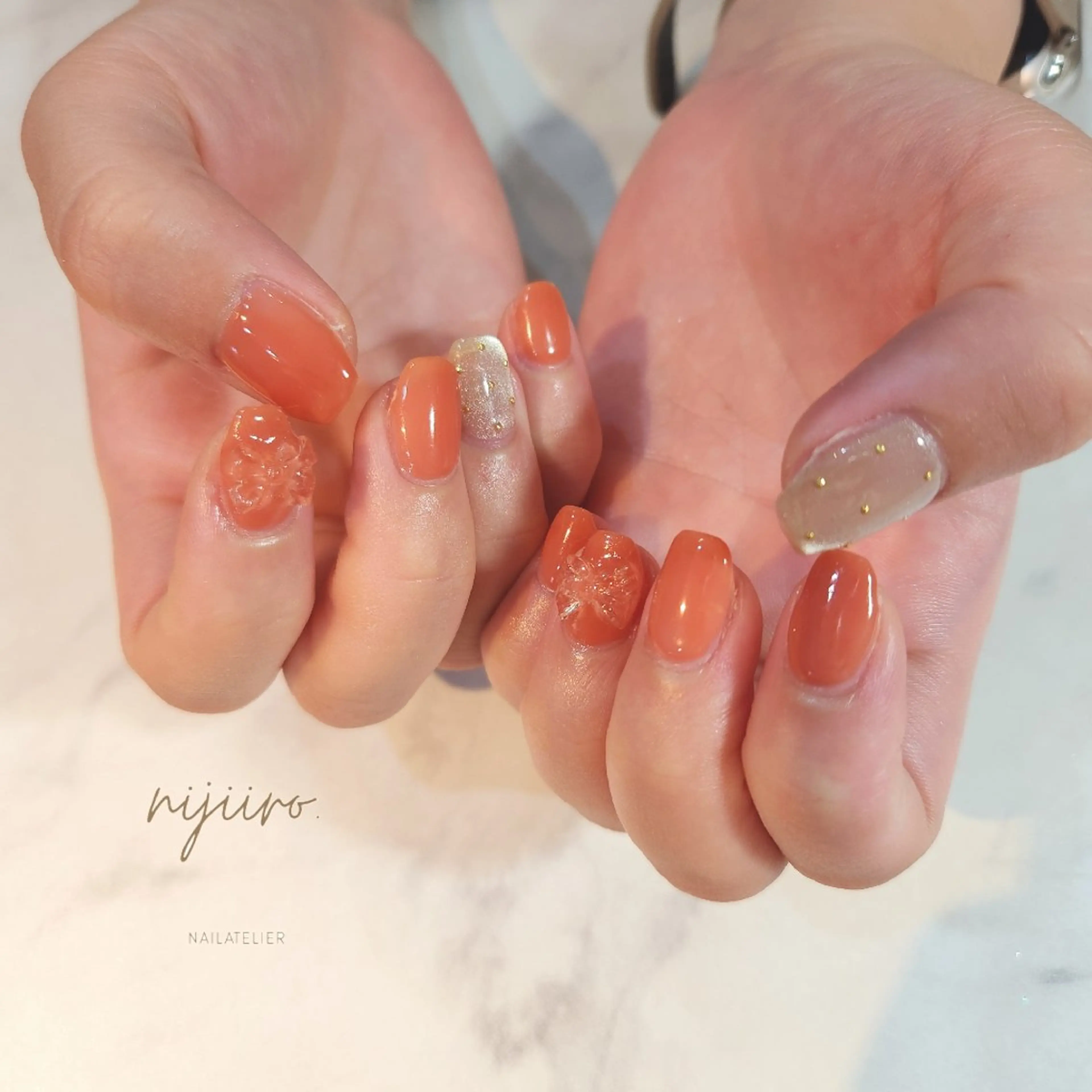 ネイル ハンドネイル nailatelier nijiiro.所属・nijiiro🌈 サトウのネイルデザイン