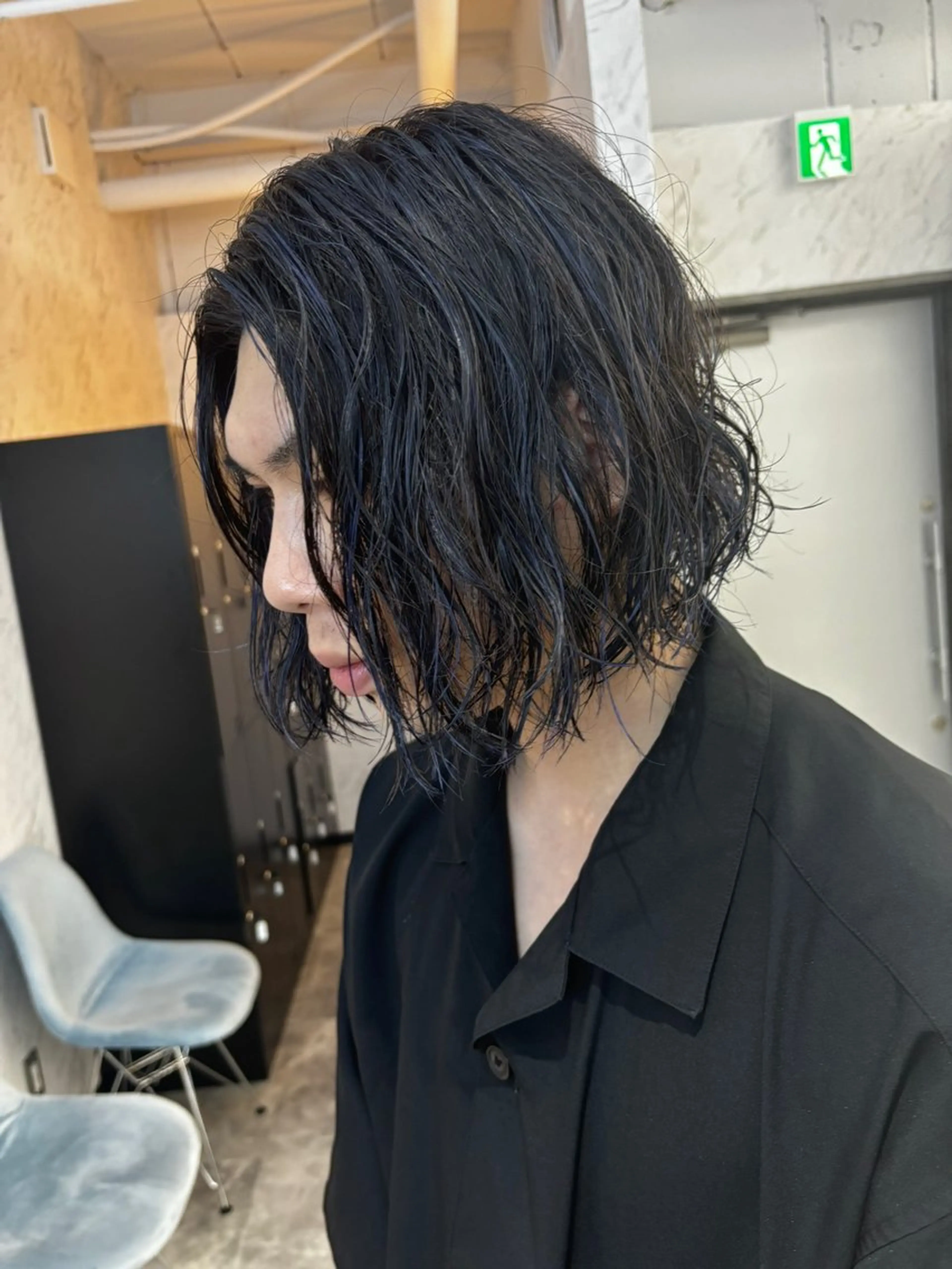 メンズ メンズハイライト メンズパーマ HOMME BLANCHE'所属・💫メンズカット💫 Natsukiのヘアスタイル