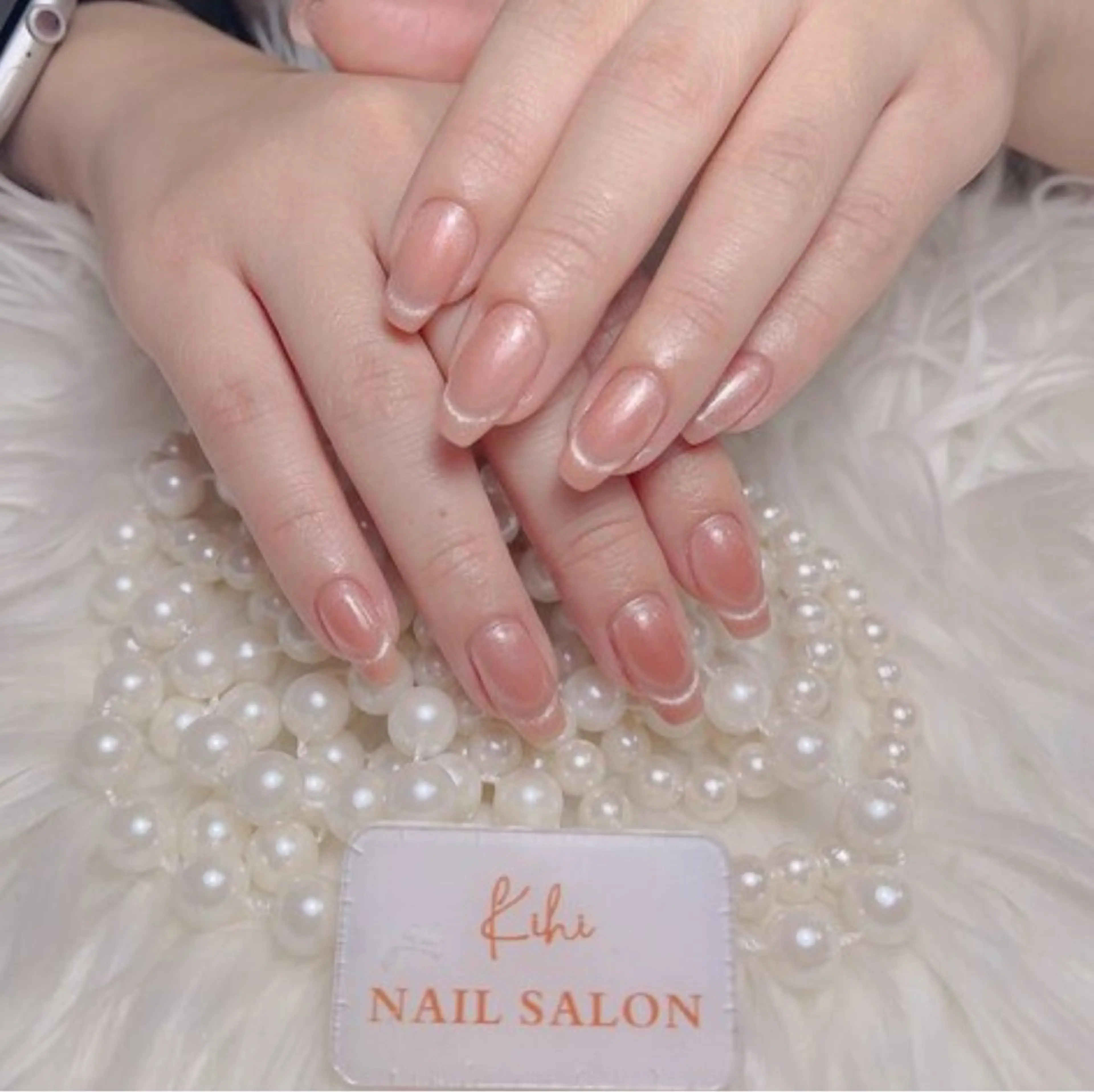 ネイル アートネイル フレンチネイル ジェルネイル グラデーション 韓国ネイル 村中 ハナのネイルデザイン