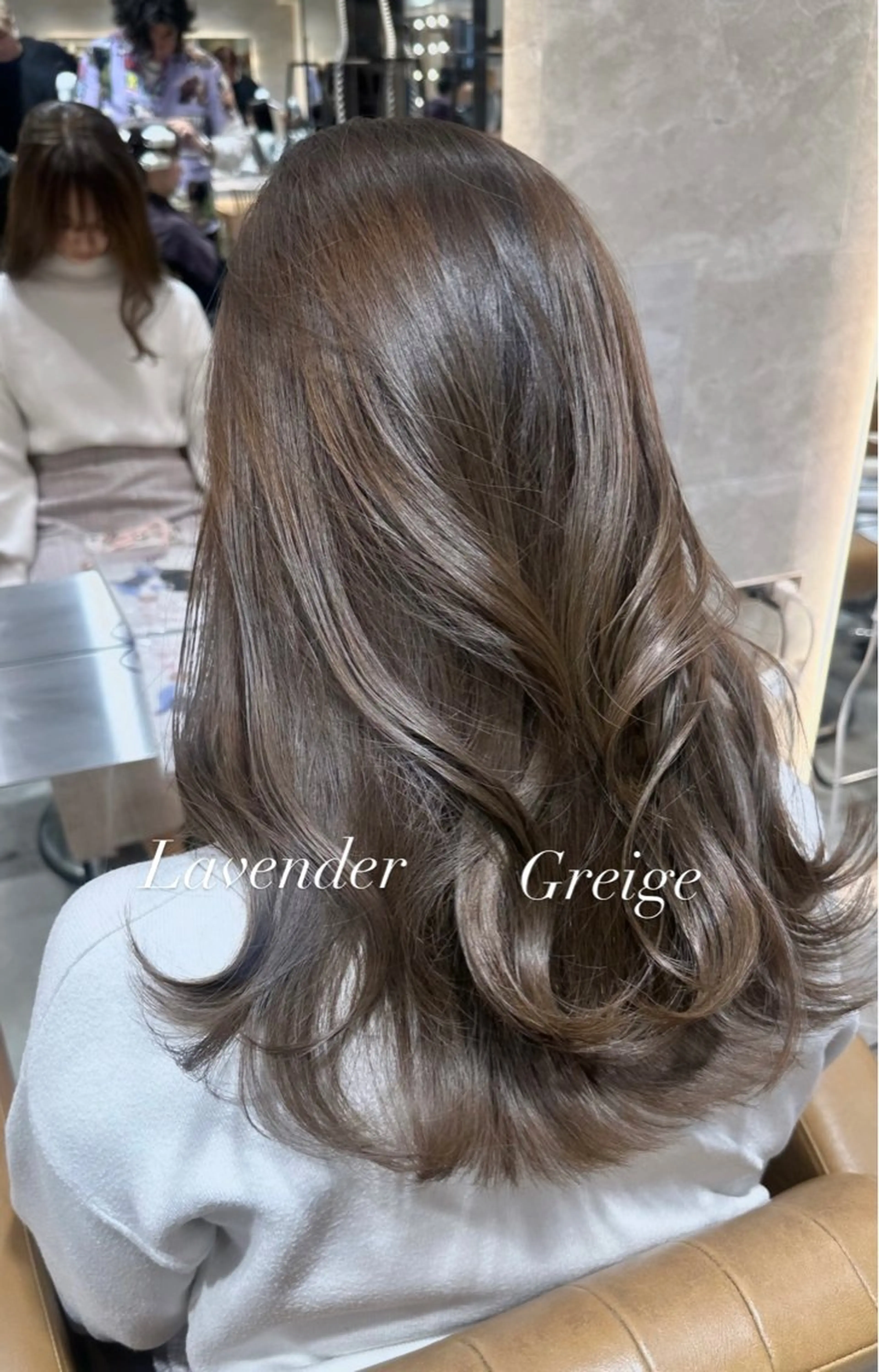 セミロング 髪質改善 カット ヘアカラー トリートメント ヘアセット 銀座副店長/レイヤー /韓国ヘア/髪質改善のヘアスタイル