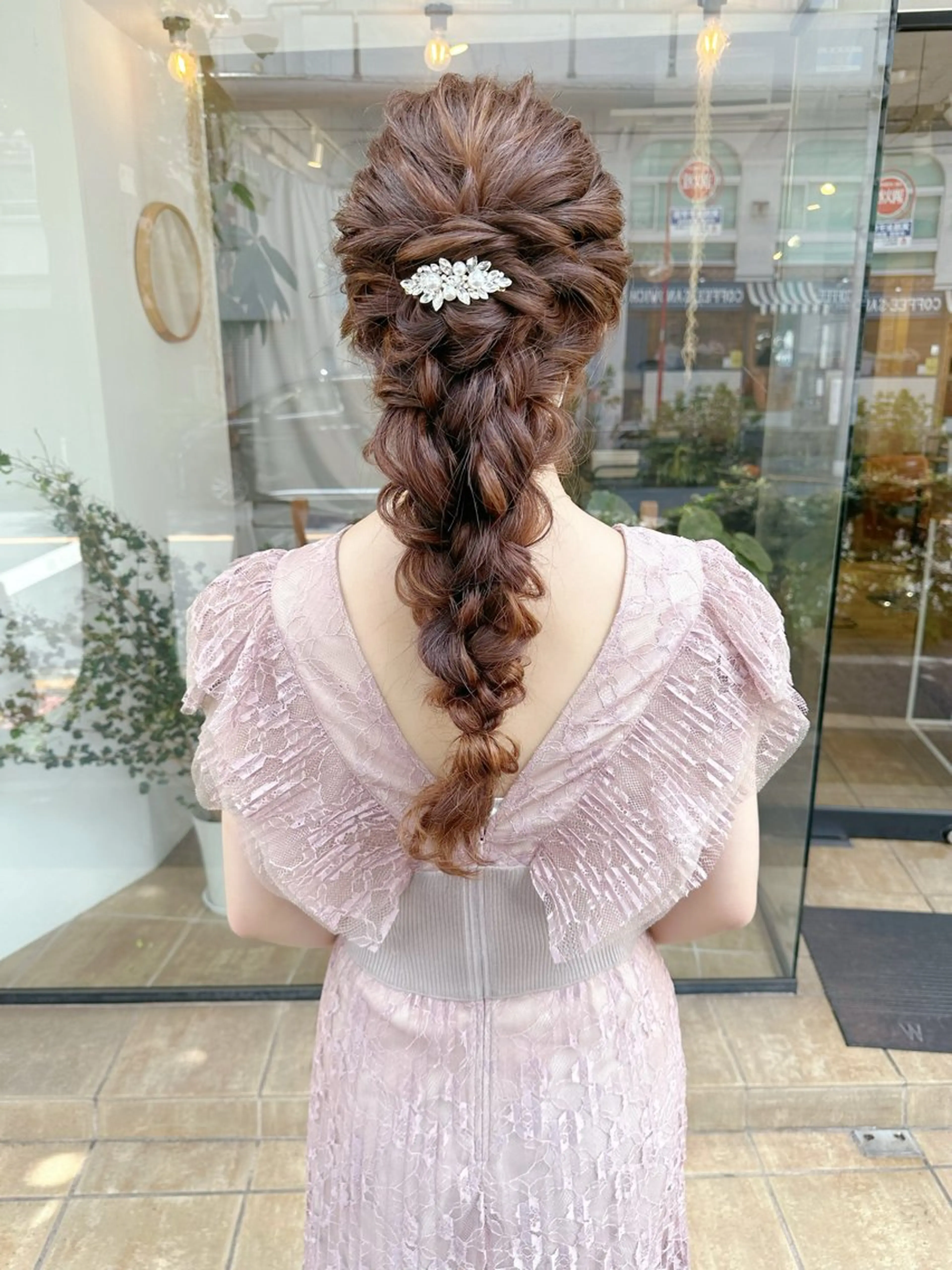 ロング ヘアアレンジ ヘアセット ヘアアレンジ にいた　かづしげのヘアスタイル