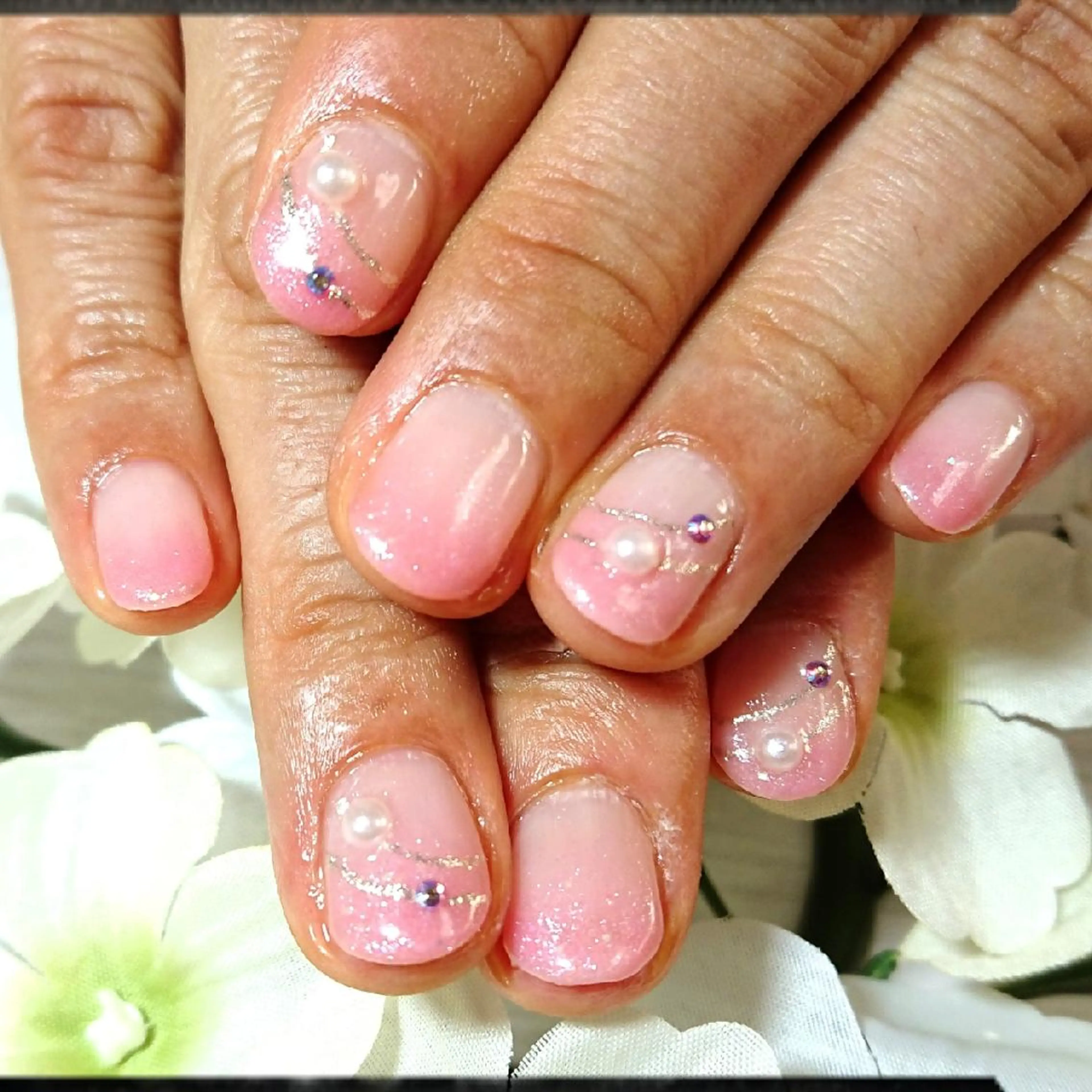 ネイル グラデーション ハンドネイル 林 珠里のネイルデザイン