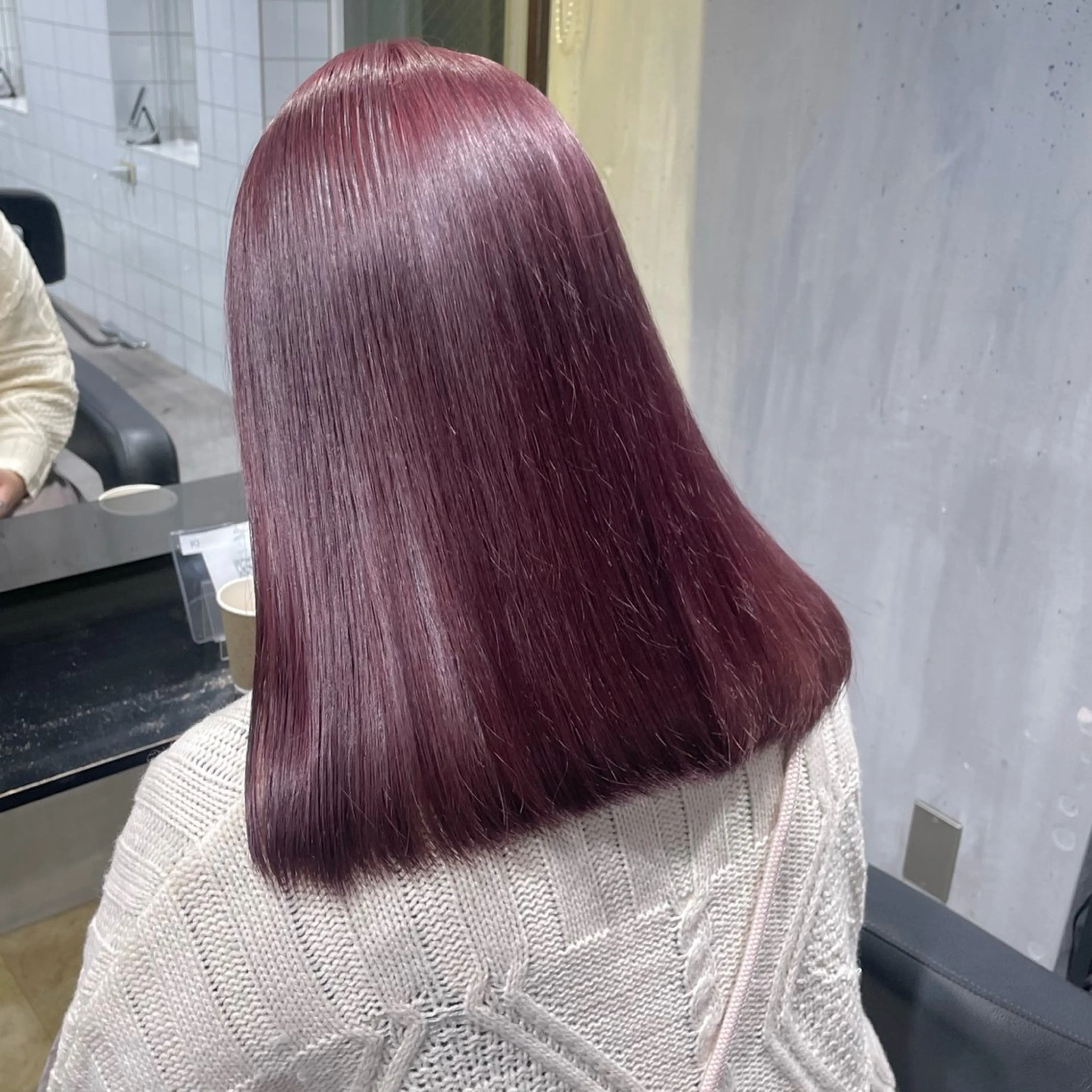 セミロング ヘアカラー 盛れる暖色🎀ガーリ ーヘア🎀きっかのヘアスタイル