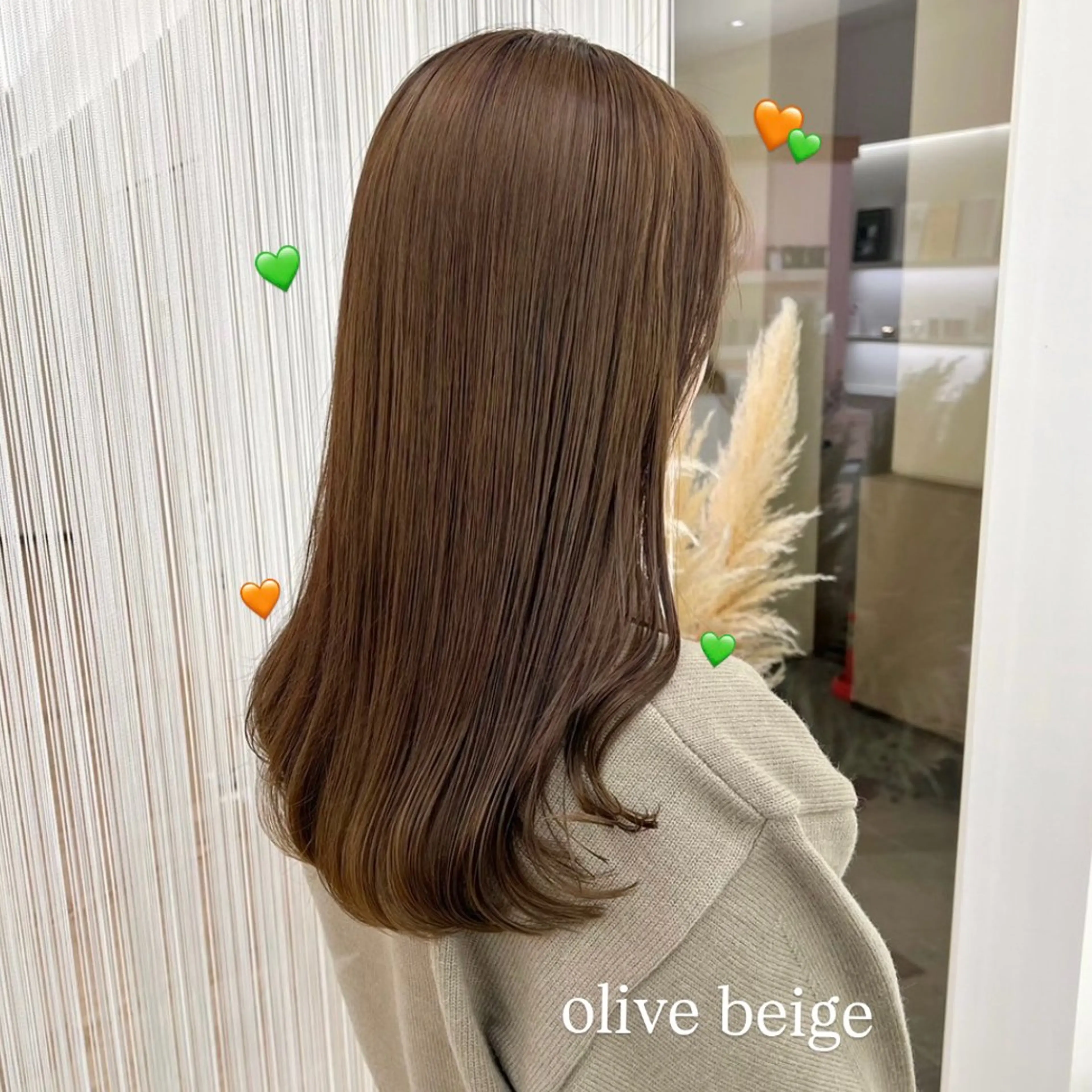 ロング カラー Parve Mix 森 美遥🇰🇷🩶のヘアスタイル