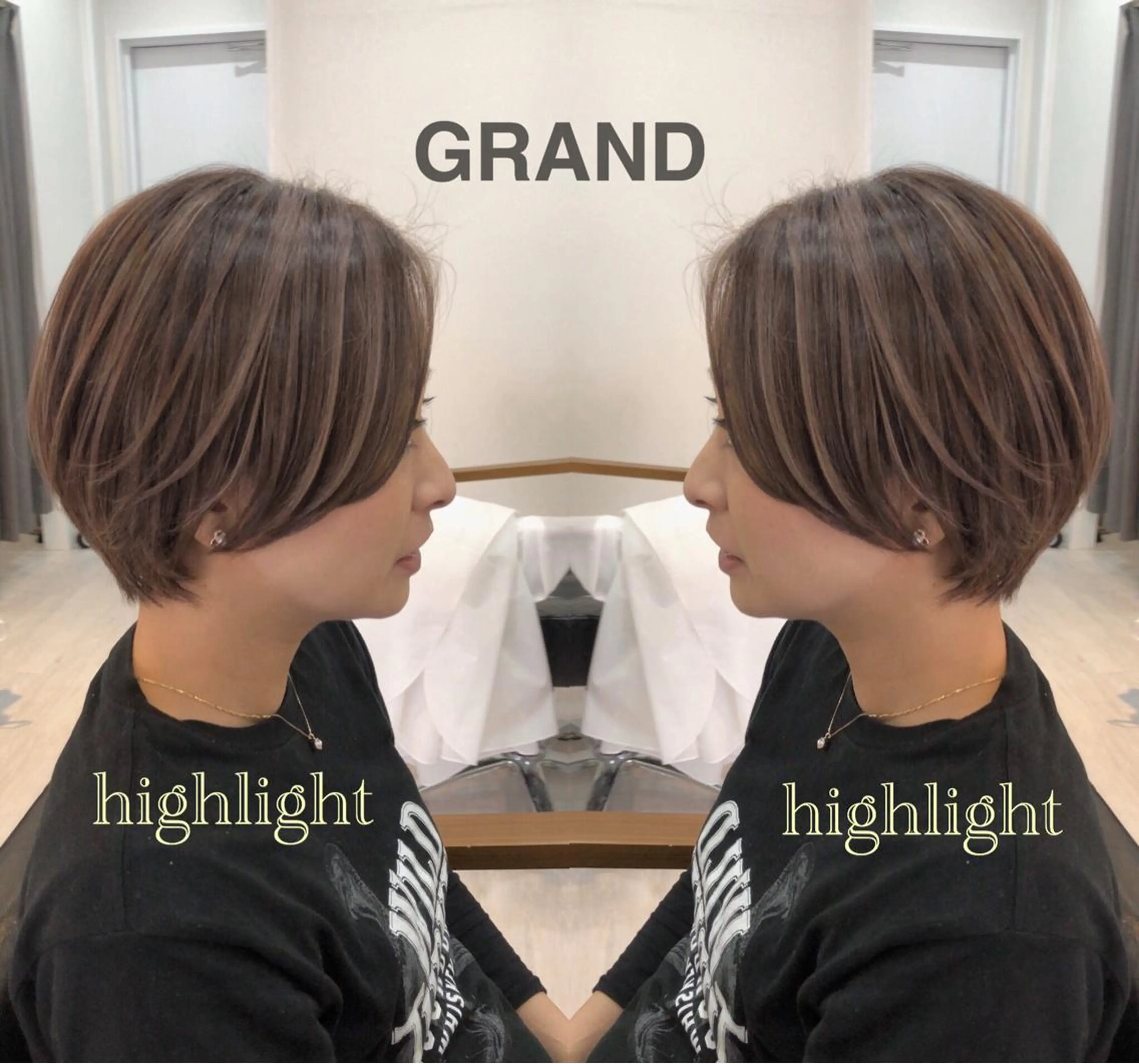ショート ハイライト ショートヘア aura所属・ashida yuukiのヘアスタイル