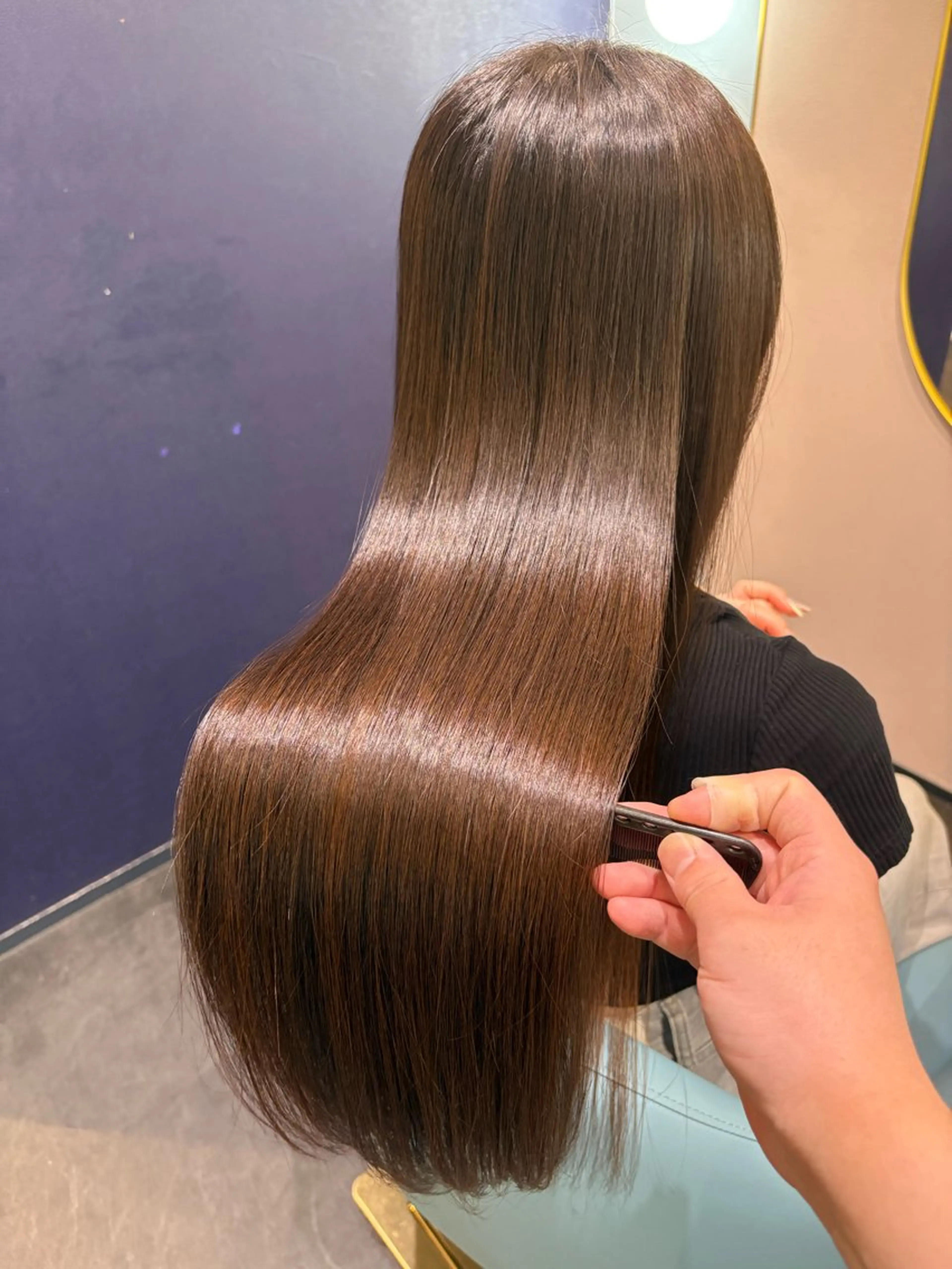 ロング カット 縮毛矯正 トリートメント 艶髪/髪質改善 /Ryoのヘアスタイル