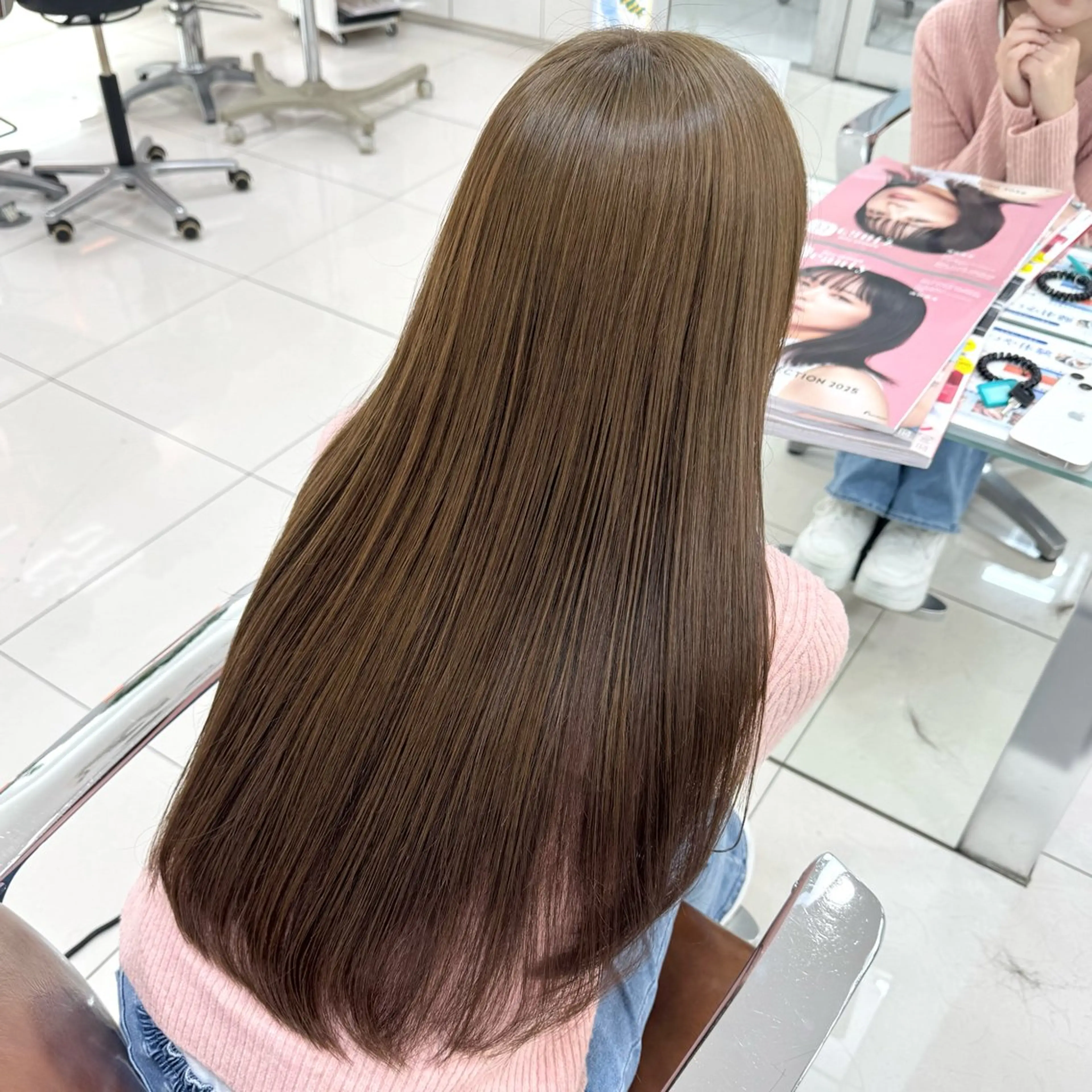 【1日2名限定‼️】盛れる前髪カット+ブリーチなしダブルカラー+髪質改善トリートメント✧*｡☁️𓍼の写真