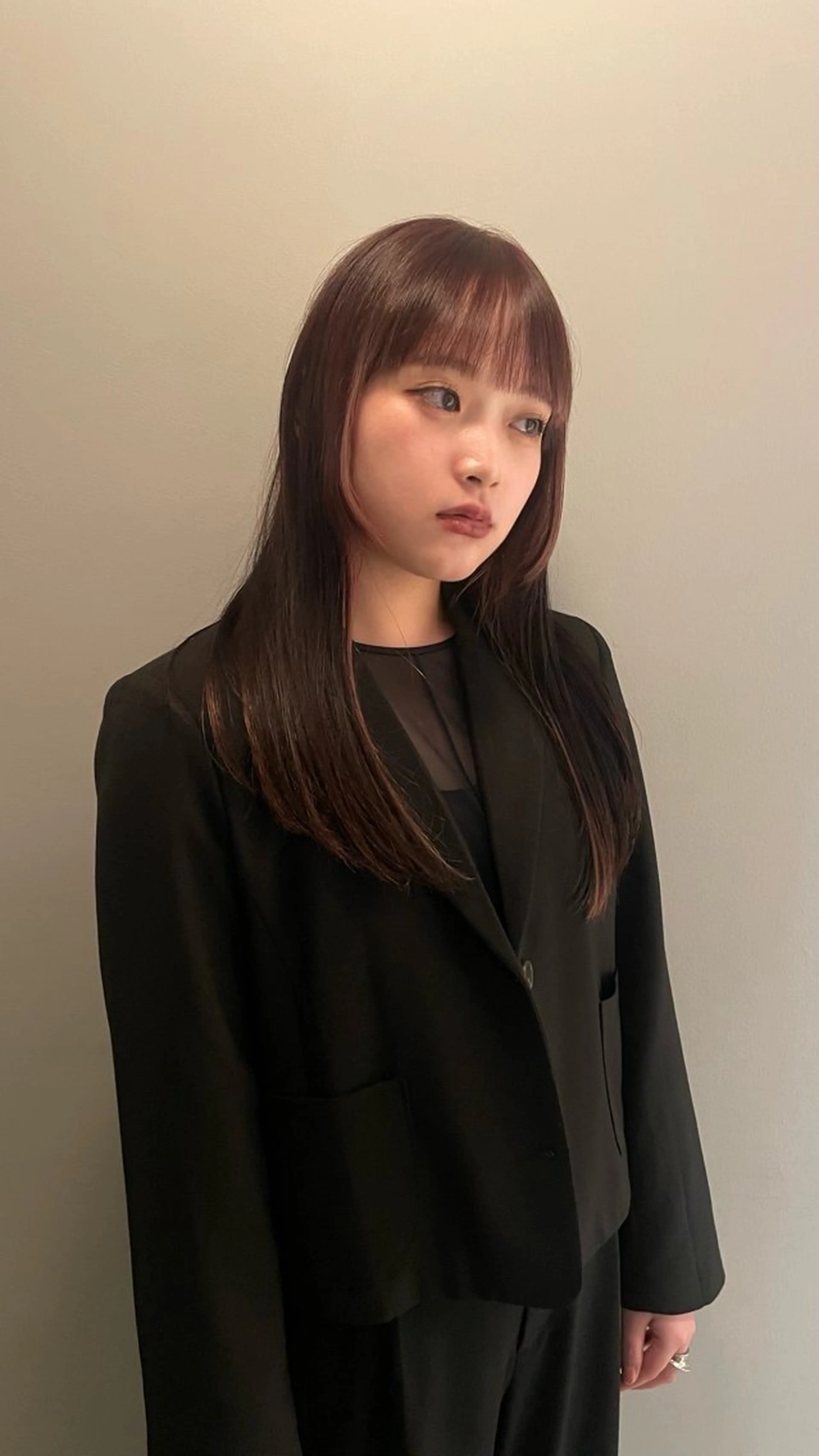 ロング カラー 黒髪 ブルーカラー ブルーブラック 透明感カラー ネイビーカラー 原宿/ケパーマ 🧺ユウマのヘアスタイル