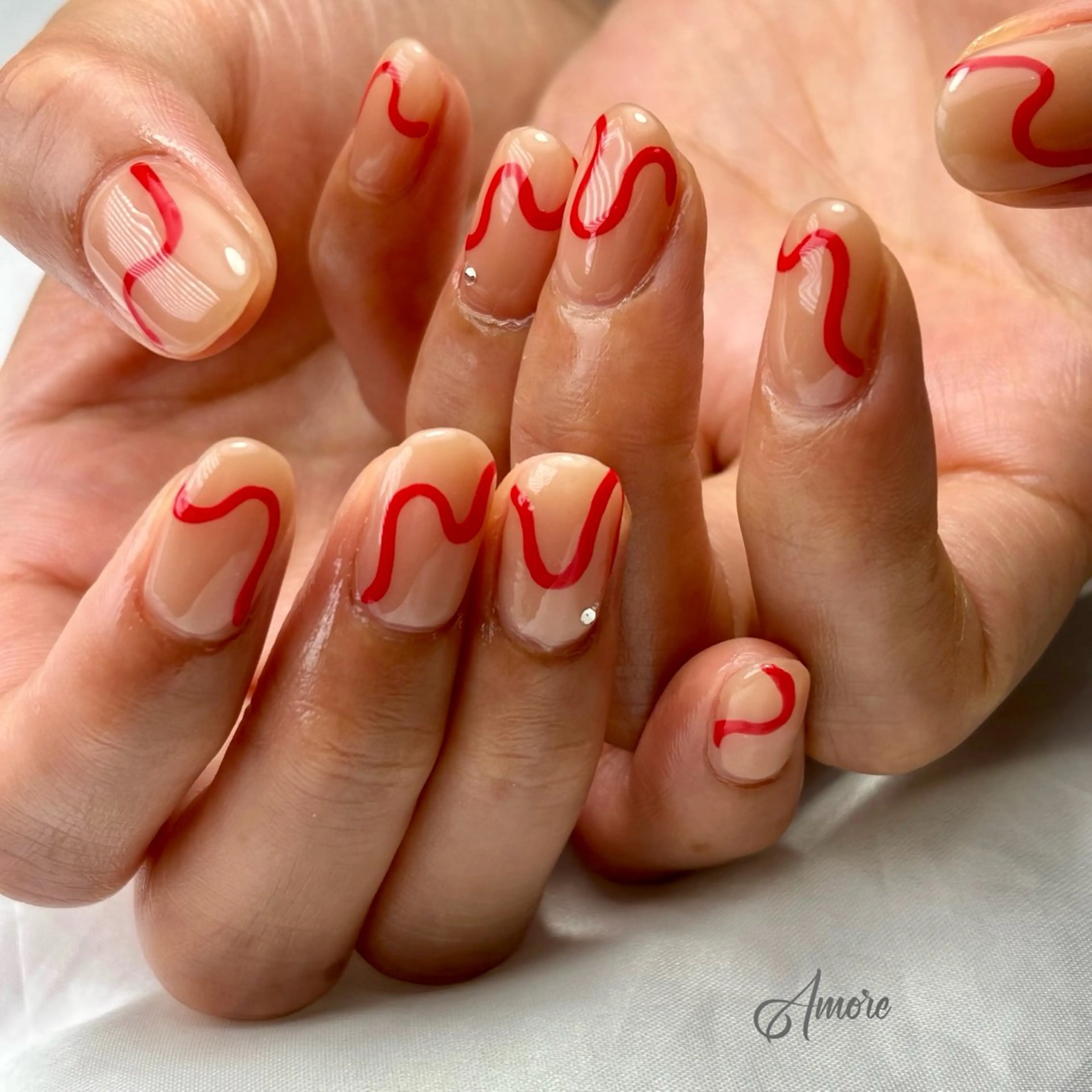 ネイル ジェルネイル キラキラネイル 韓国ネイル マグネットネイル パラジェル You kyehwaのネイルデザイン