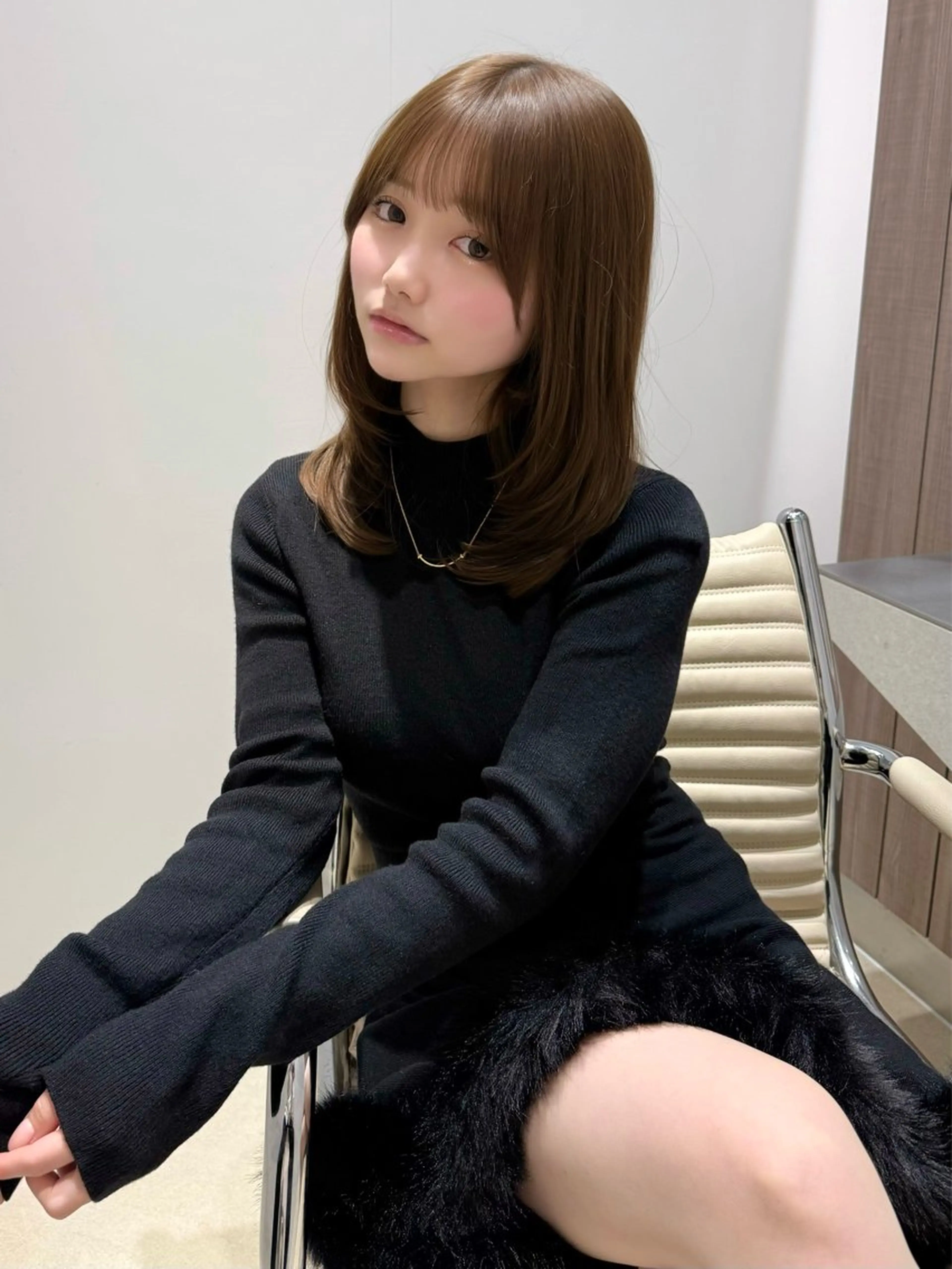 ミディアム カラー カット ヘアカラー トリートメント 韓国ヘア🤍顔周り/ 髪質改善✨/林遼一郎のヘアスタイル