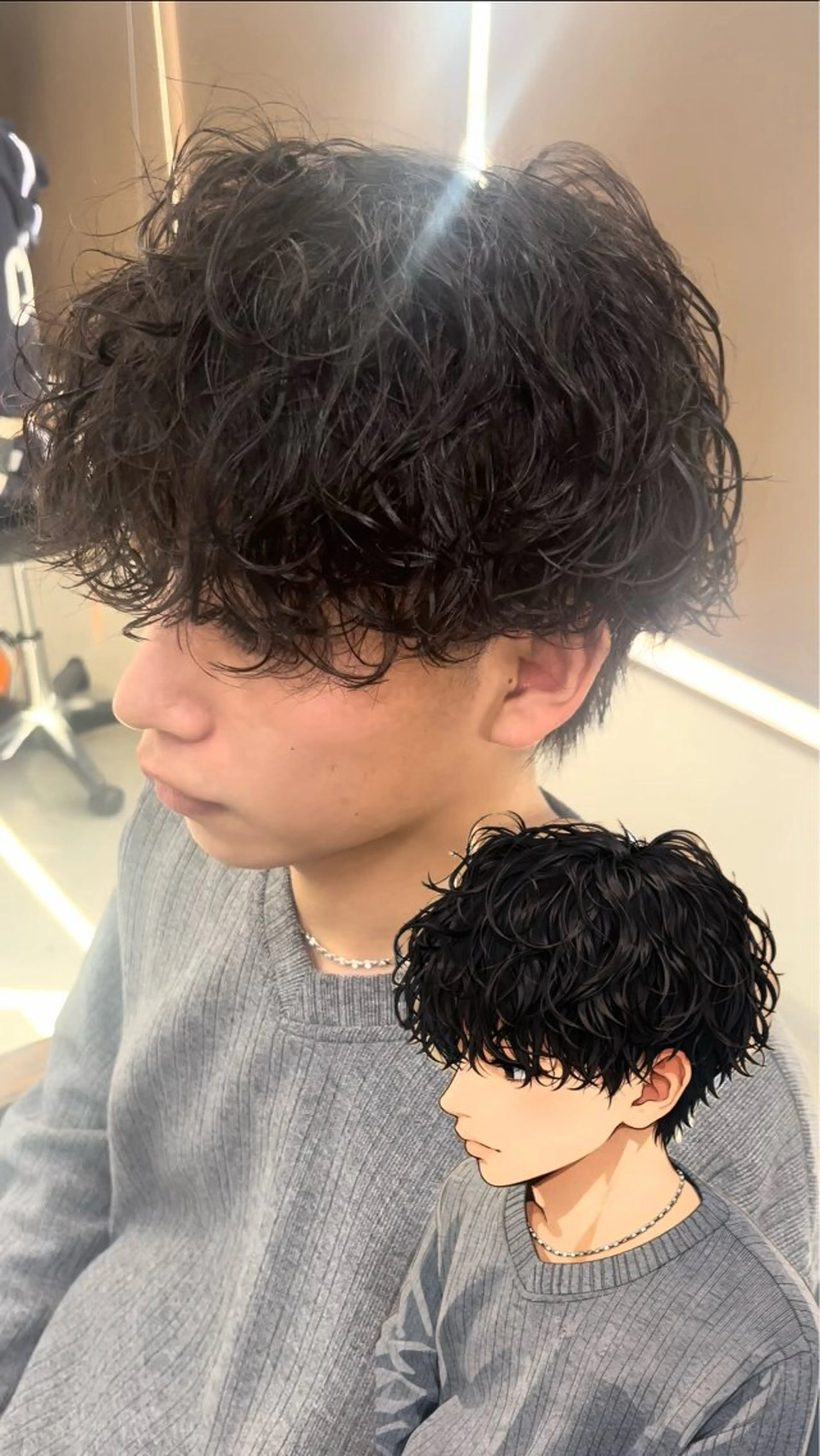 パーマ メンズ カット パーマ メンズパーマ& ハイトーン特化谷村のヘアスタイル