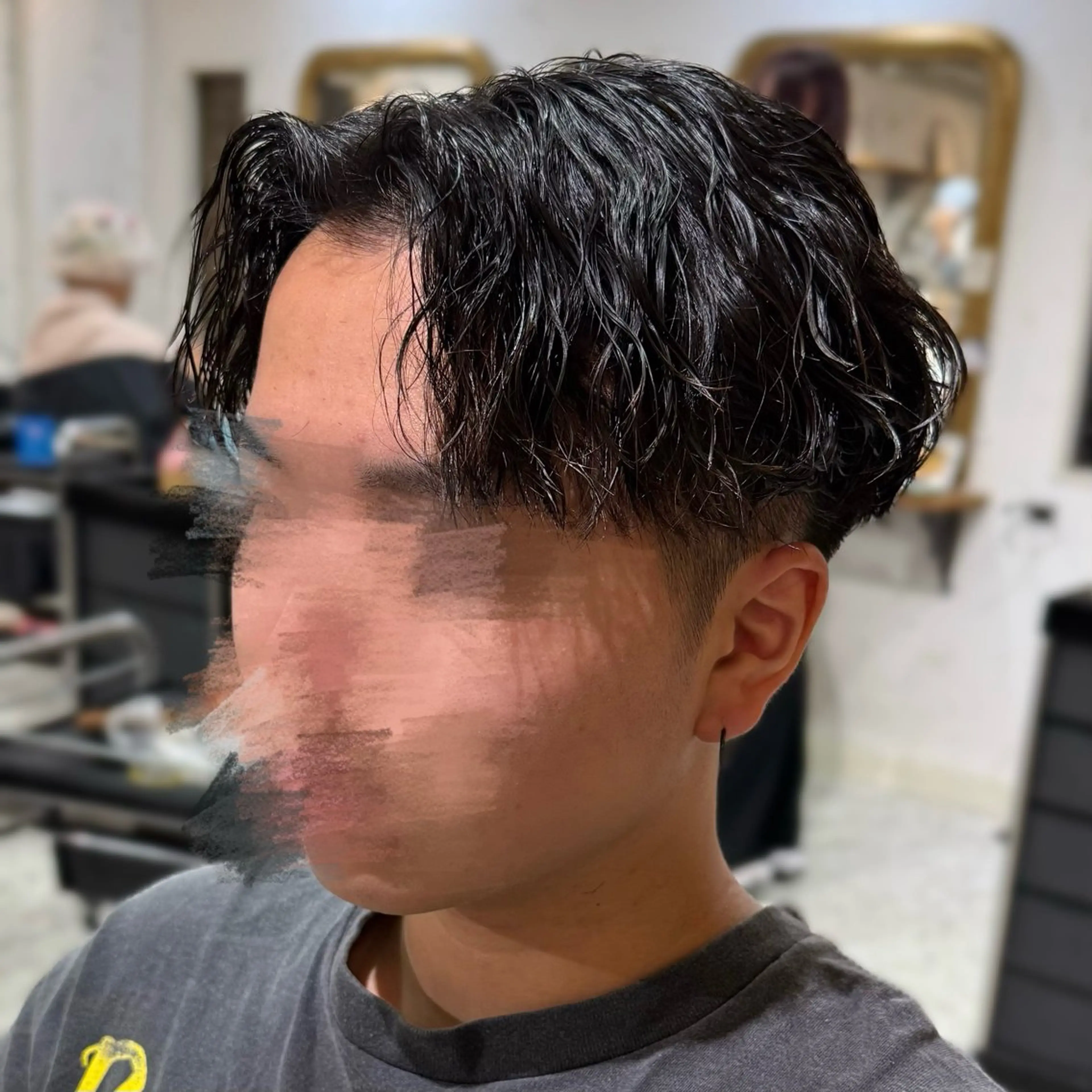 パーマ メンズ 波巻きパーマ カット パーマ  ︎︎ 楓のヘアスタイル