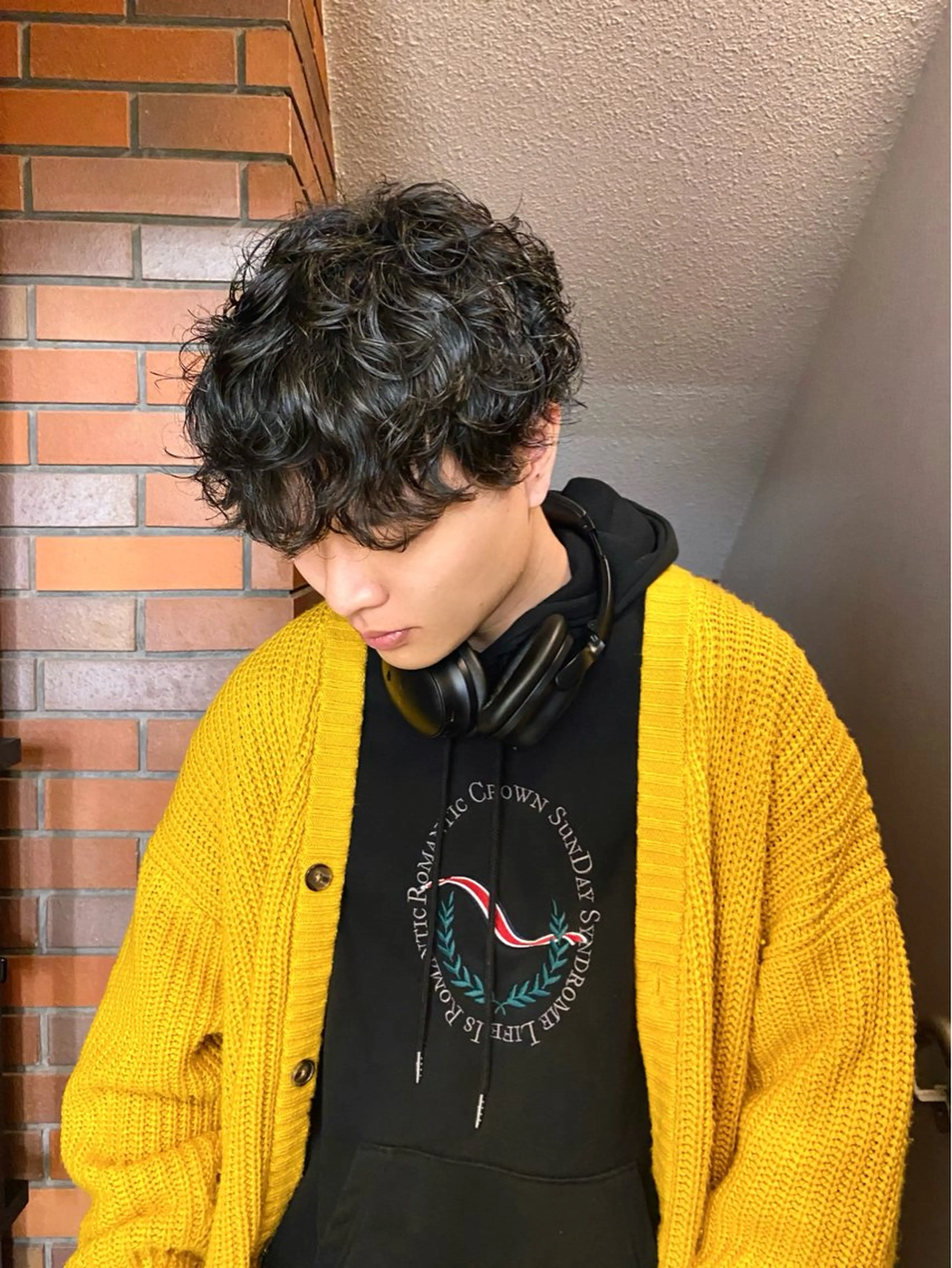 ショート パーマ メンズ メンズパーマ くせ毛 カット パーマ ヒカル/ミディアム パーマ/ロングパーマのヘアスタイル