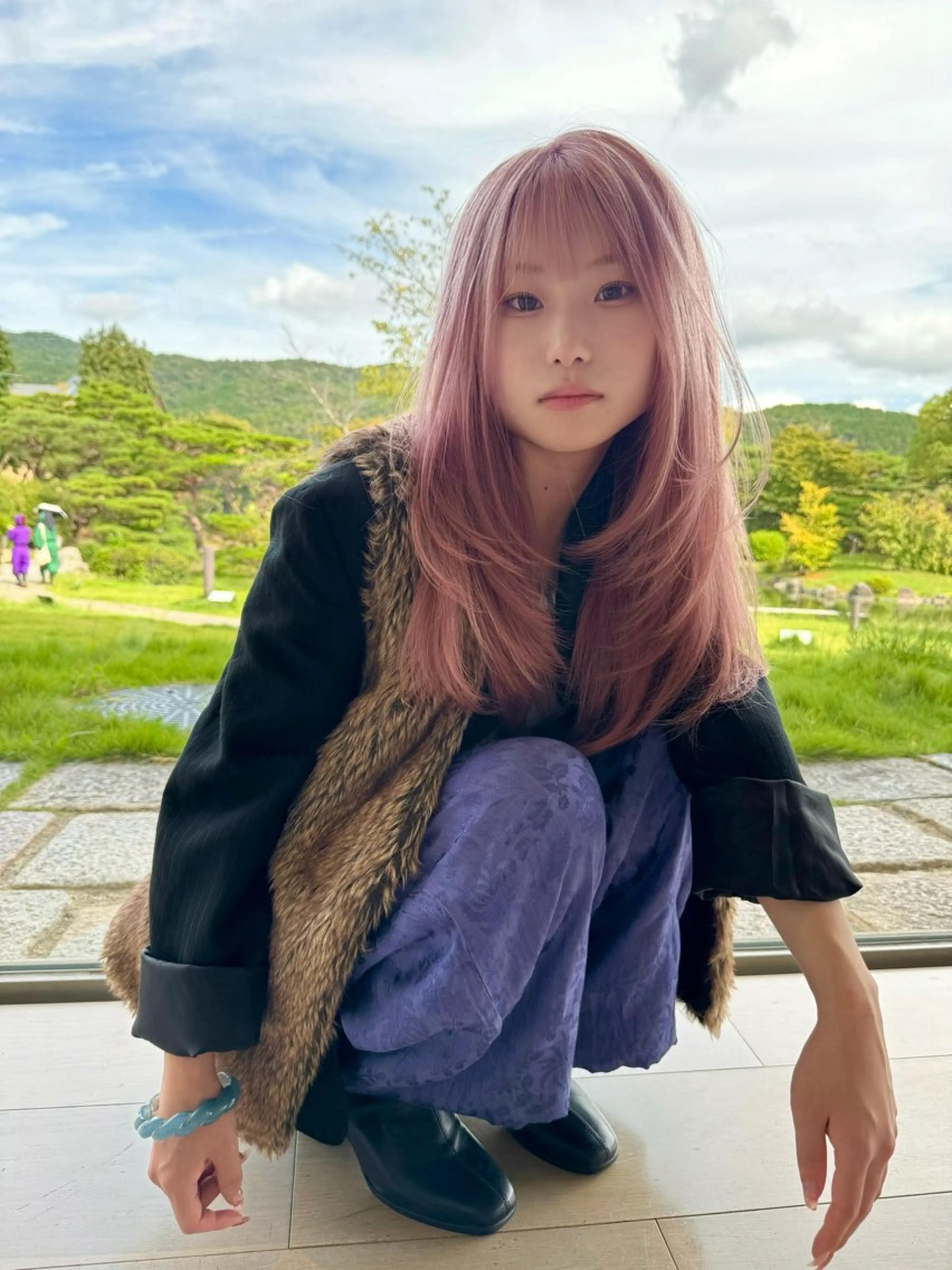 ロング レイヤーカット ボブ/ブリーチ /タイヨウのヘアスタイル