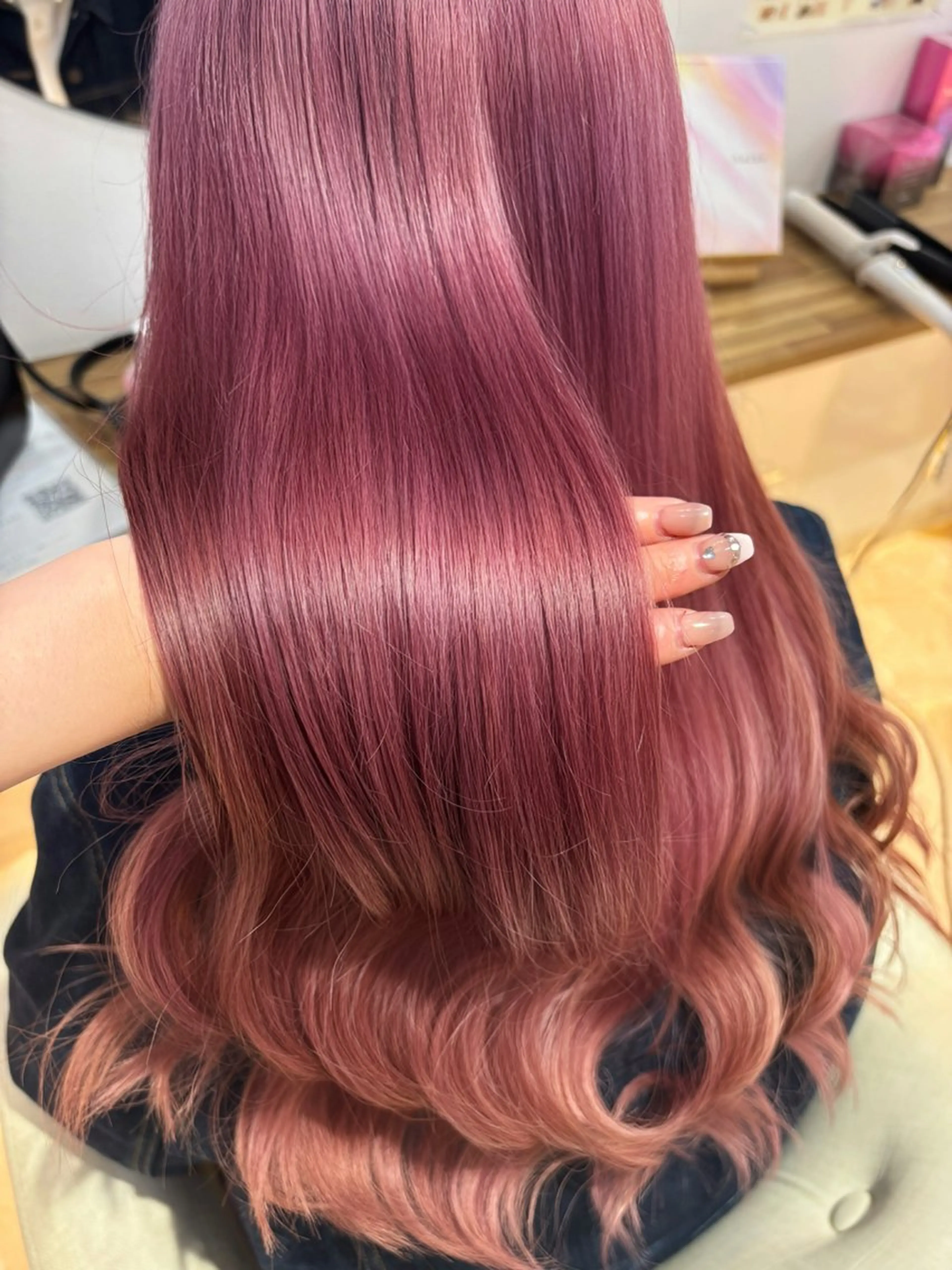 ロング カラー カット ヘアカラー トリートメント 🍒しの🍒 ハイトーン/カットのヘアスタイル