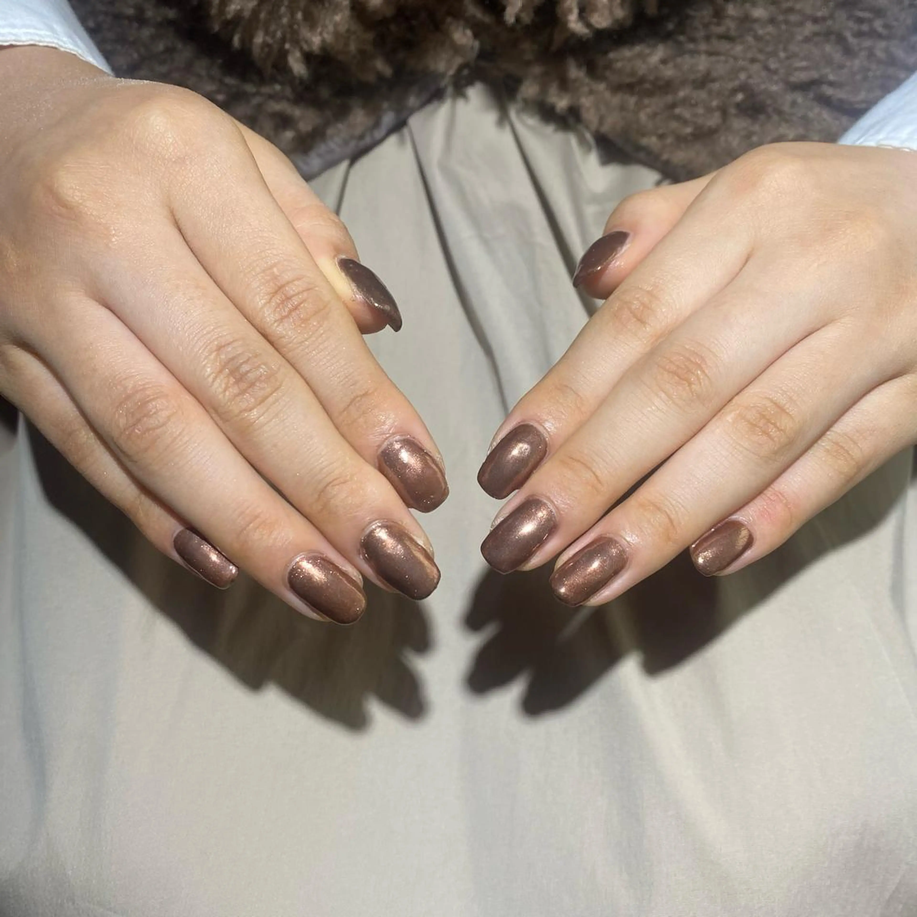 ネイル ミラーネイル ワンカラーネイル ハンドネイル Maison Mizuhoのネイルデザイン