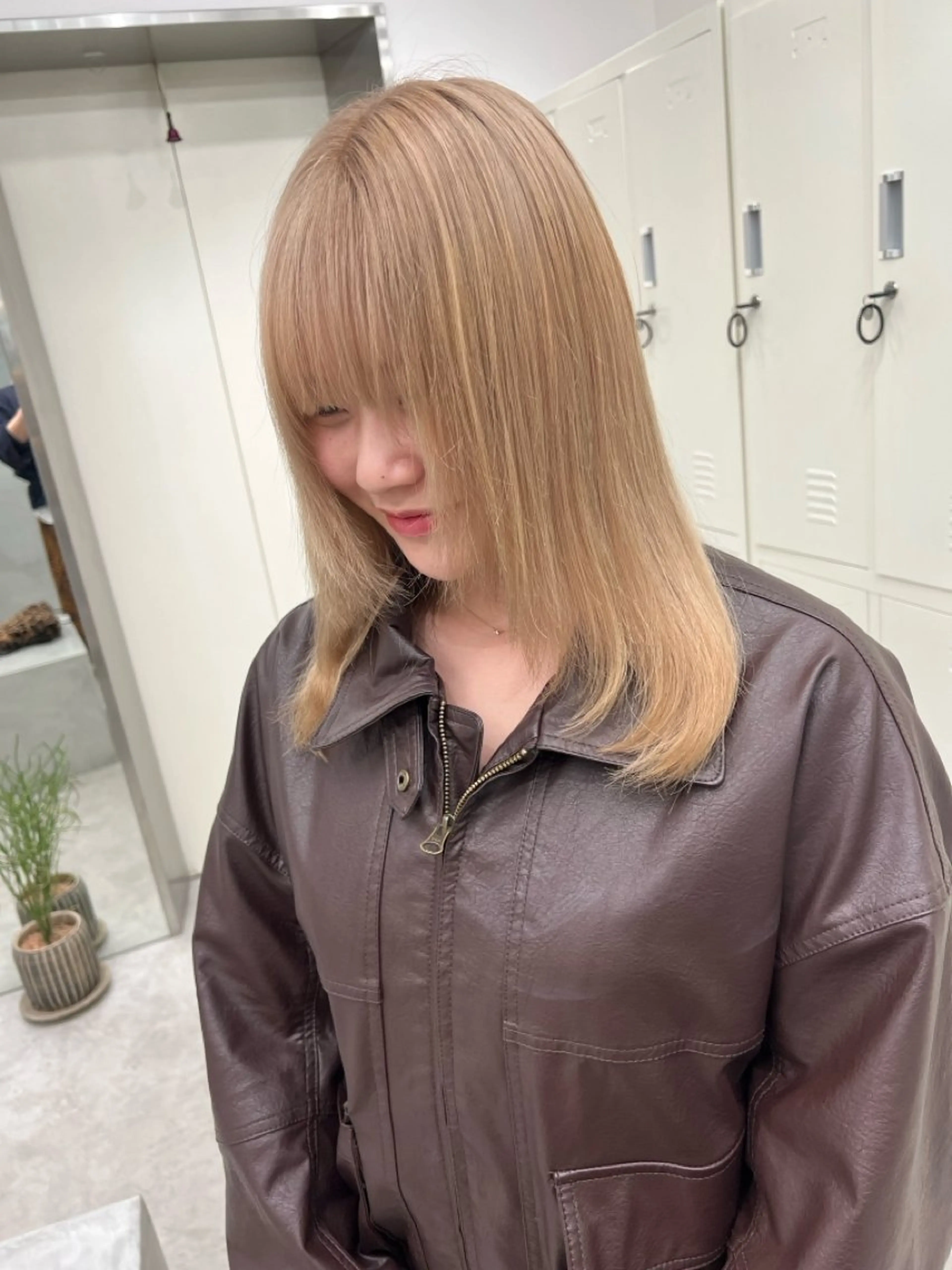 カラー ベージュカラー ヘアカラー カット¥1100 / 𝙍𝙪𝙣𝙖⟡.のヘアスタイル