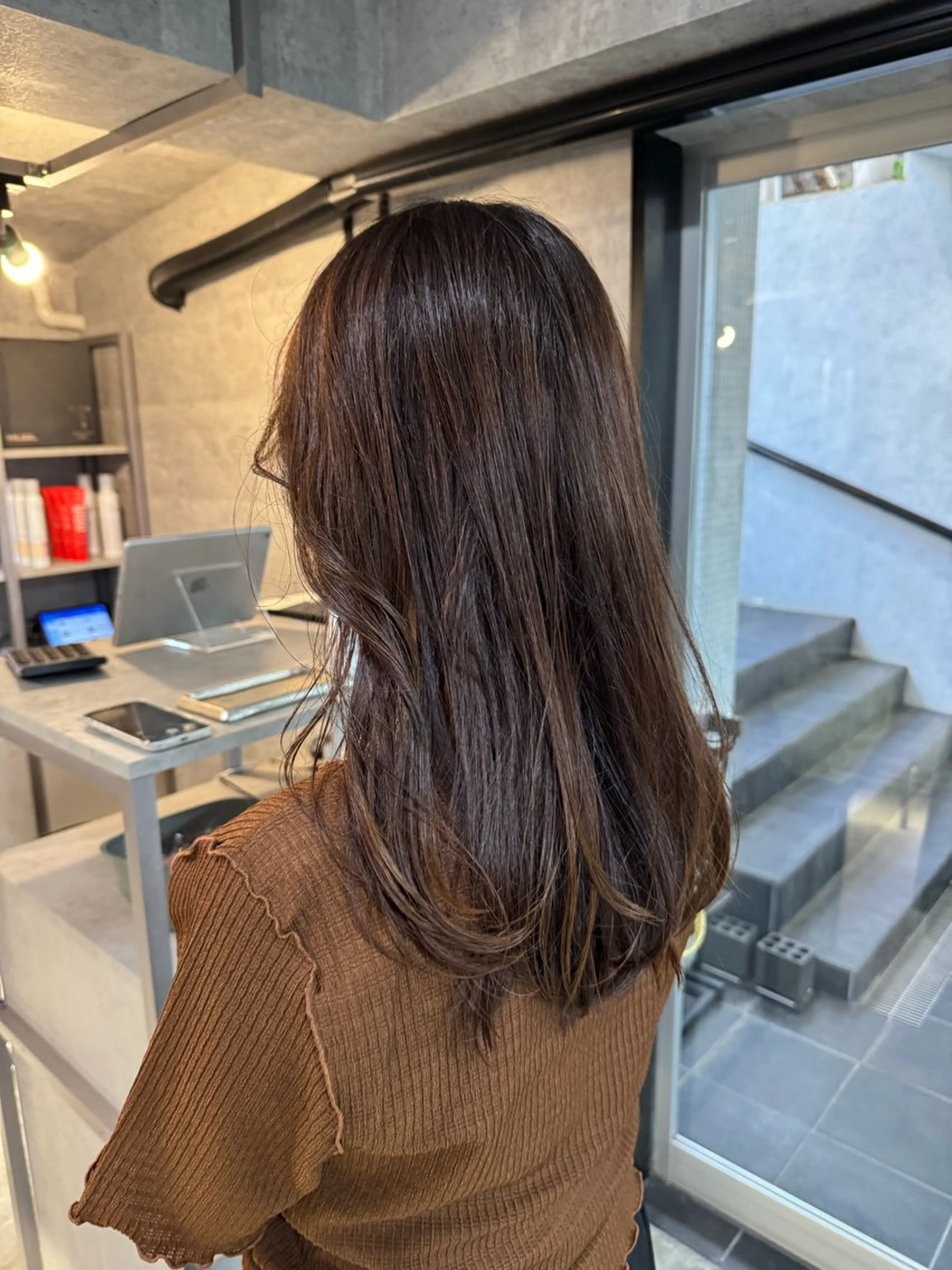 セミロング カラー カット ヘアカラー あなたのお悩み改善" You"💚❤️💛のヘアスタイル