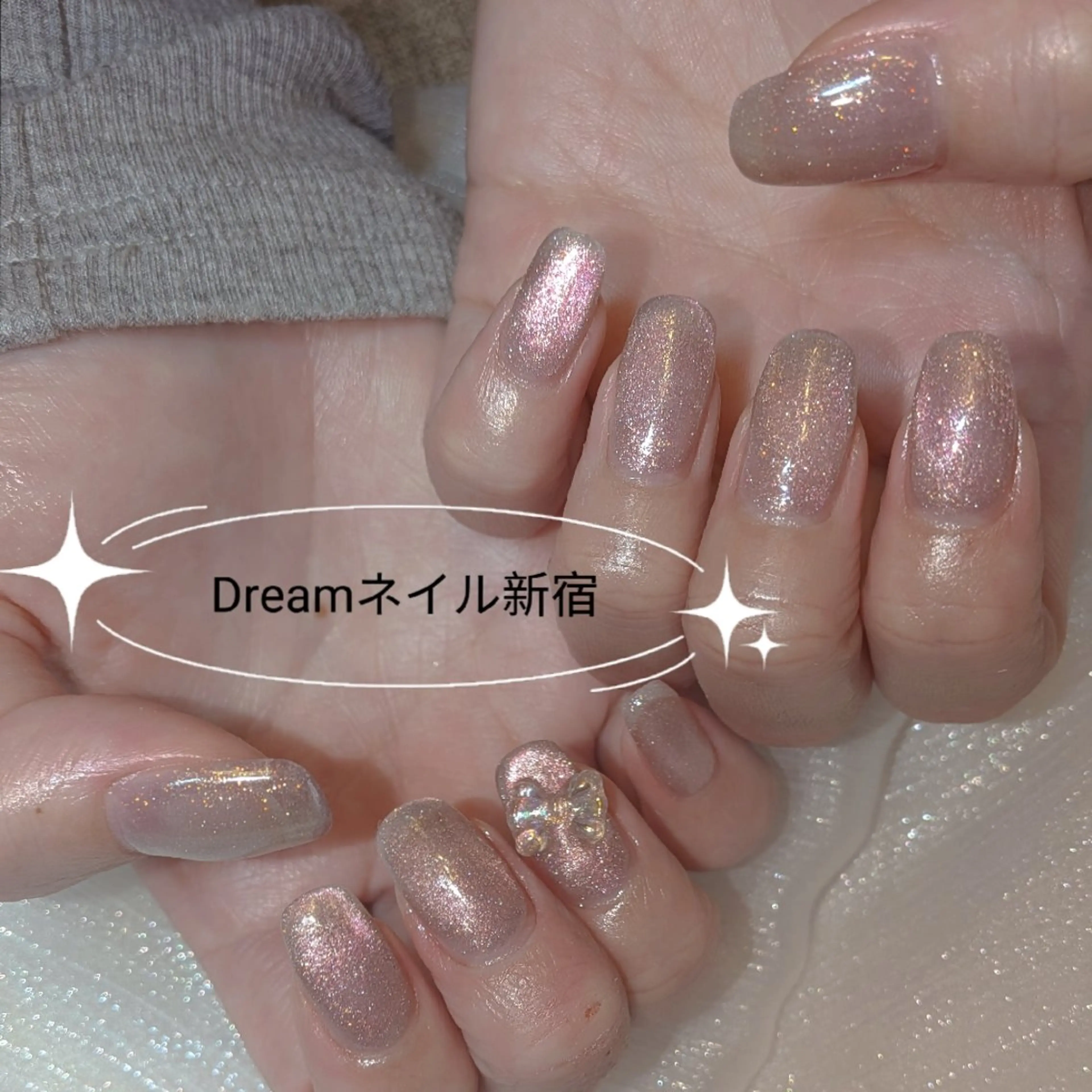 ネイル ハンドネイル ネイリストゆか💅 長さだし、深爪矯正のネイルデザイン