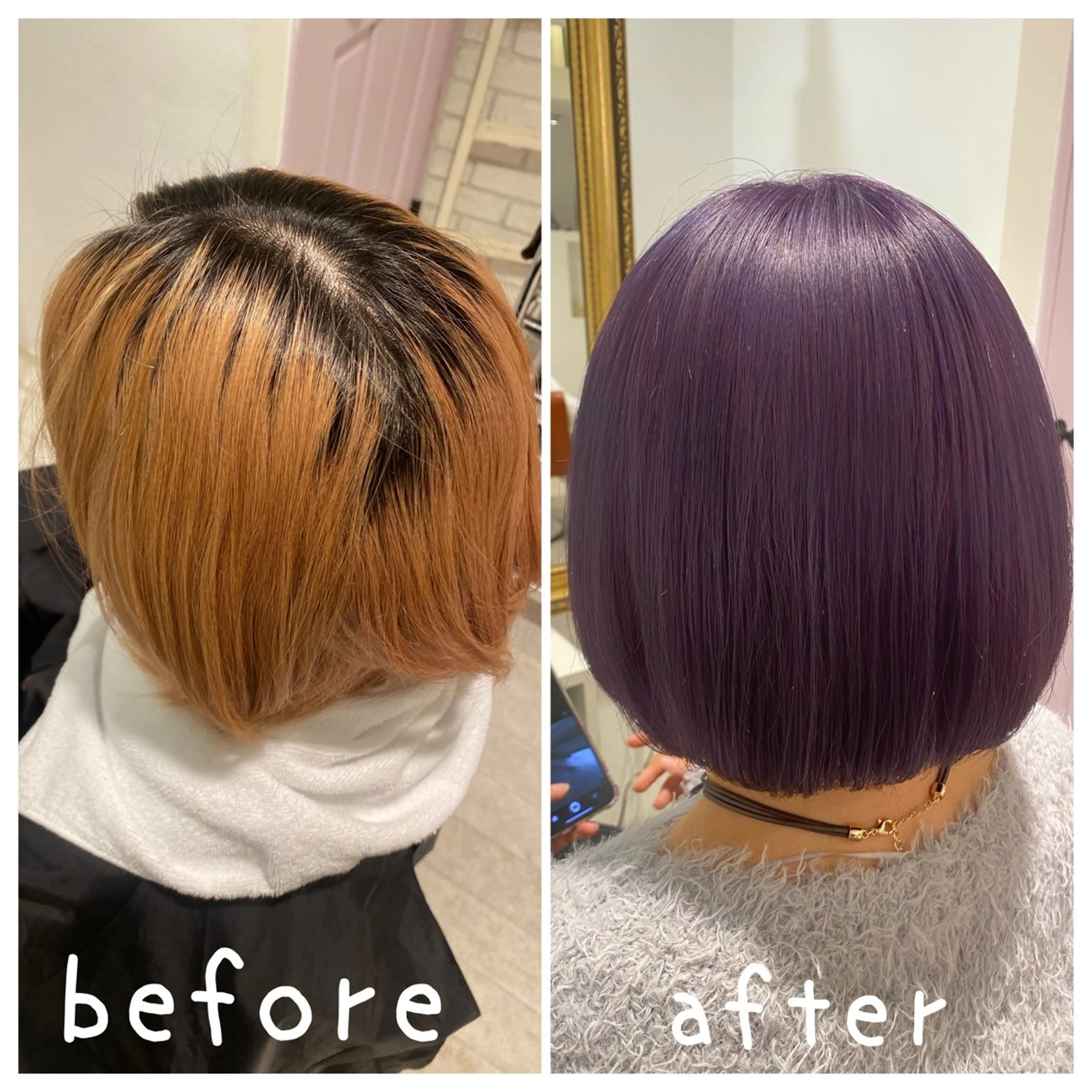 カラー ブリーチ カシス ラベンダーカラー ヘアカラー ブリーチ特化型🐯 Lita -ゆうや-のヘアスタイル