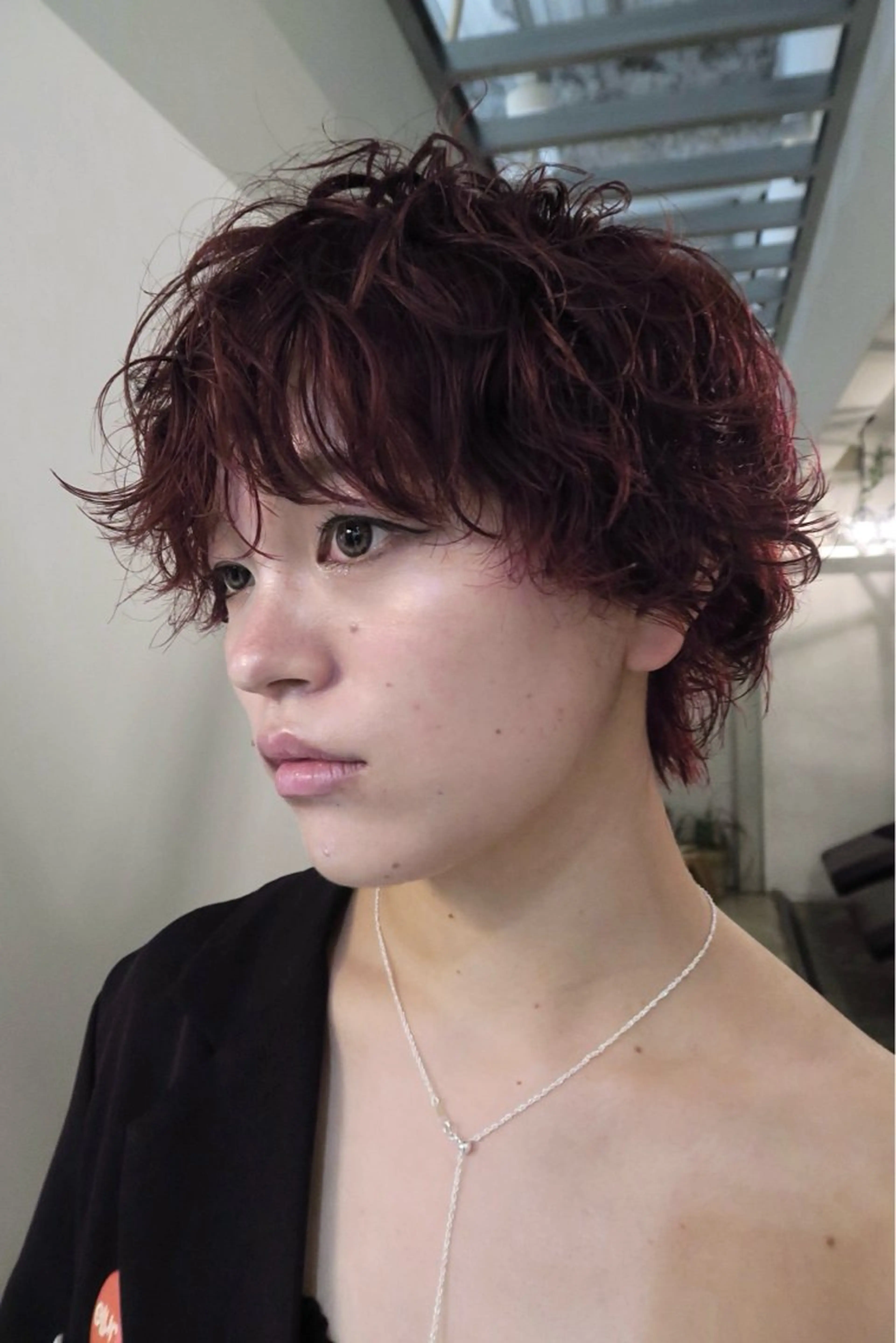 ショート カラー パーマ カット パーマ マツザキ マナトのヘアスタイル