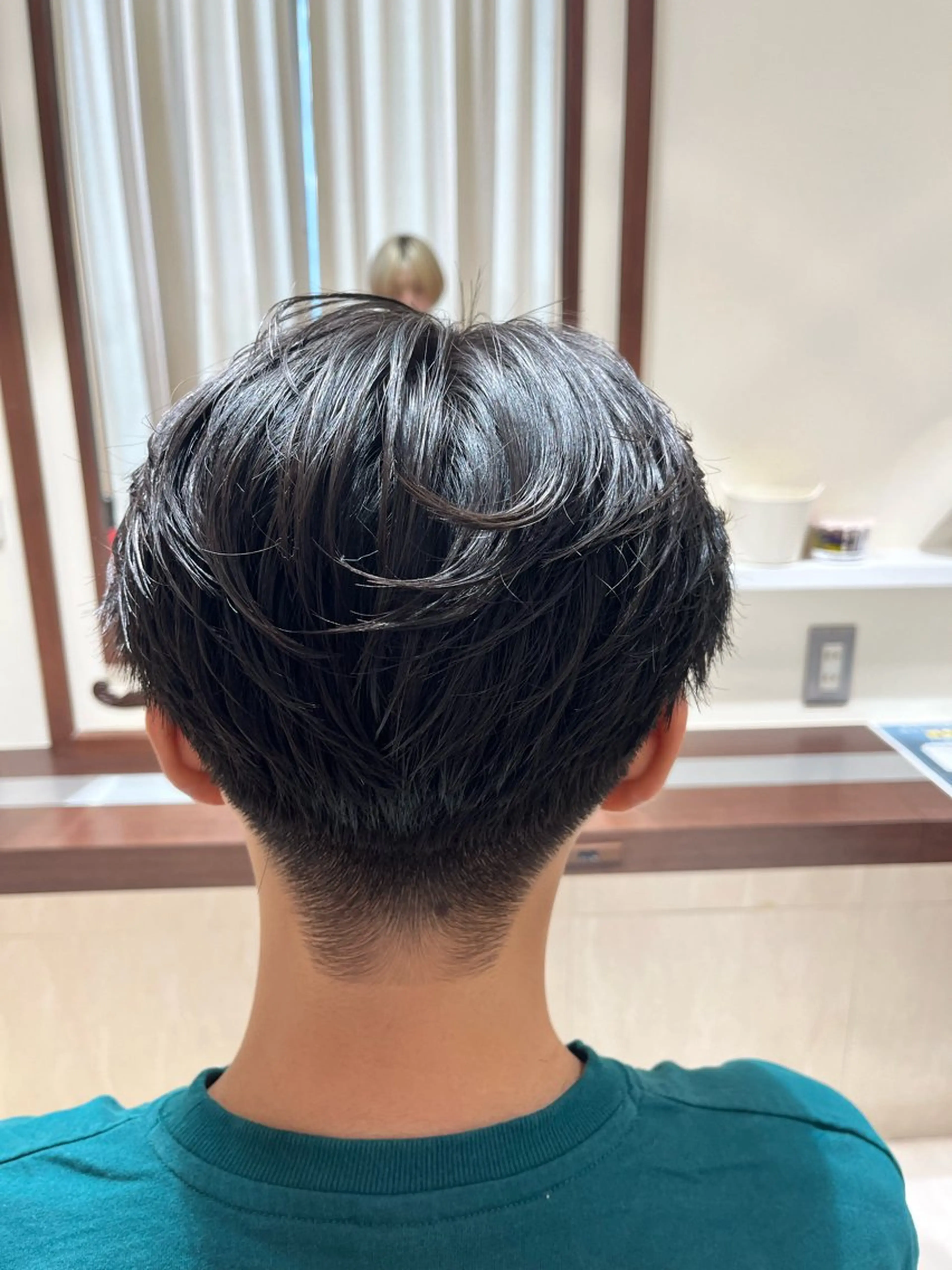 ショート パーマ メンズ センターパート メンズパーマ ニュアンスパーマ AROH men's cut&men's perm 船橋店所属・🧊メンズ特化🧊 高木航希のヘアスタイル