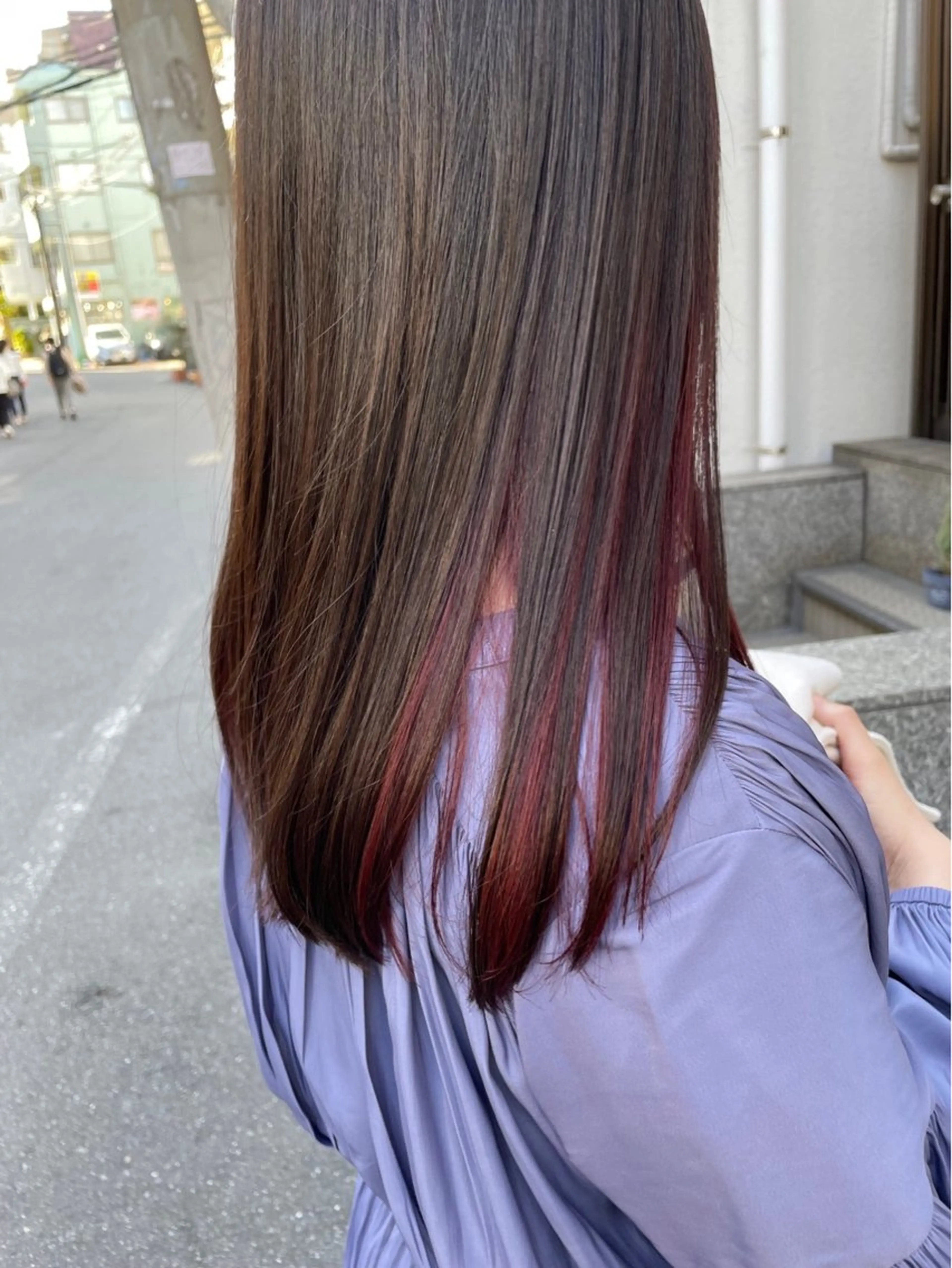 ロング muze所属・髪質改善/酸性ストレ ート/ブリーチ縮毛のヘアスタイル