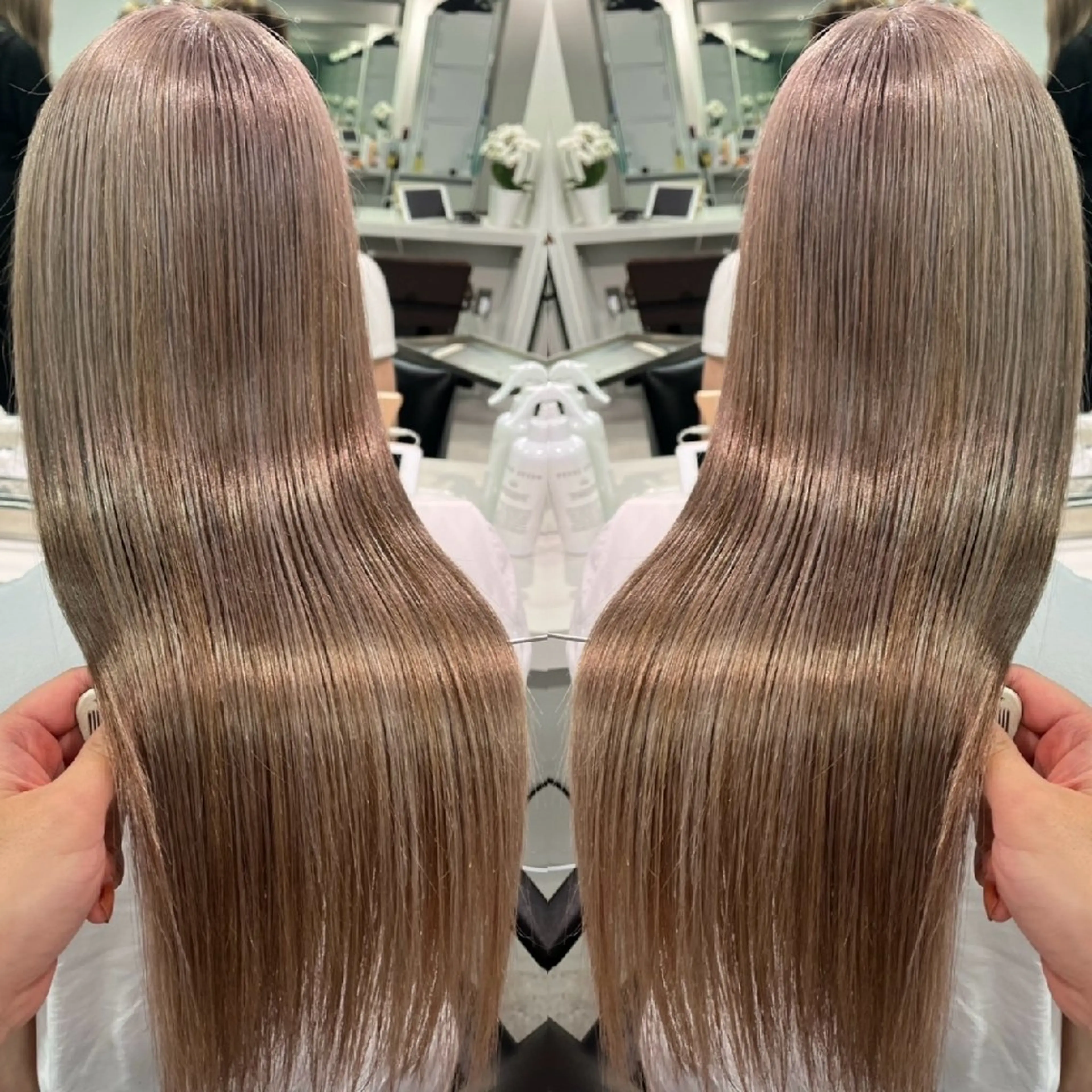 🌈髪質改善カラー🌈イルミナorアディクシー➕️TOKIOインカラミ⑤stepトリートメント☀➕️ナノスチーム付き💧の写真