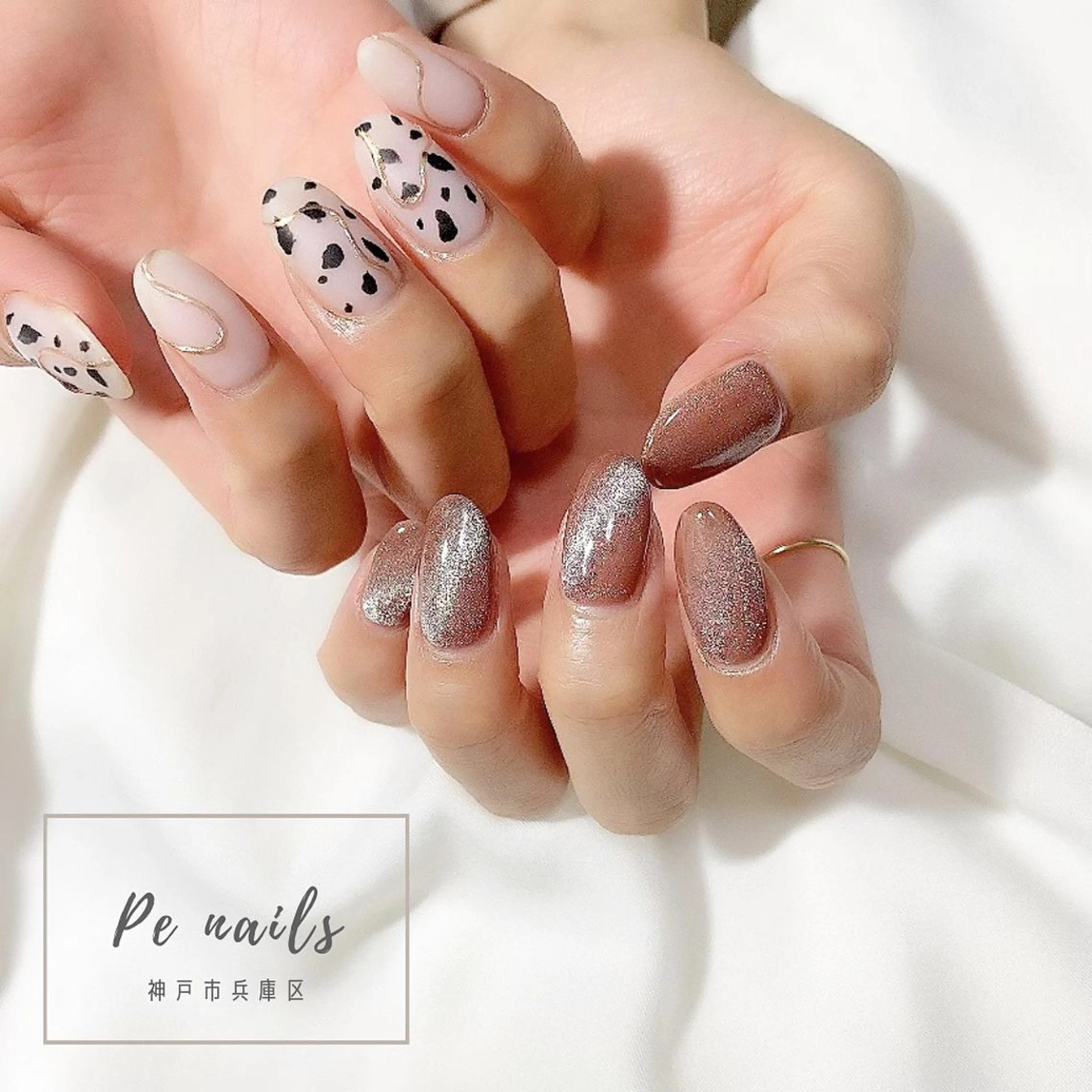 ネイル 神戸駅ネイルサロン PE NAILSのネイルデザイン