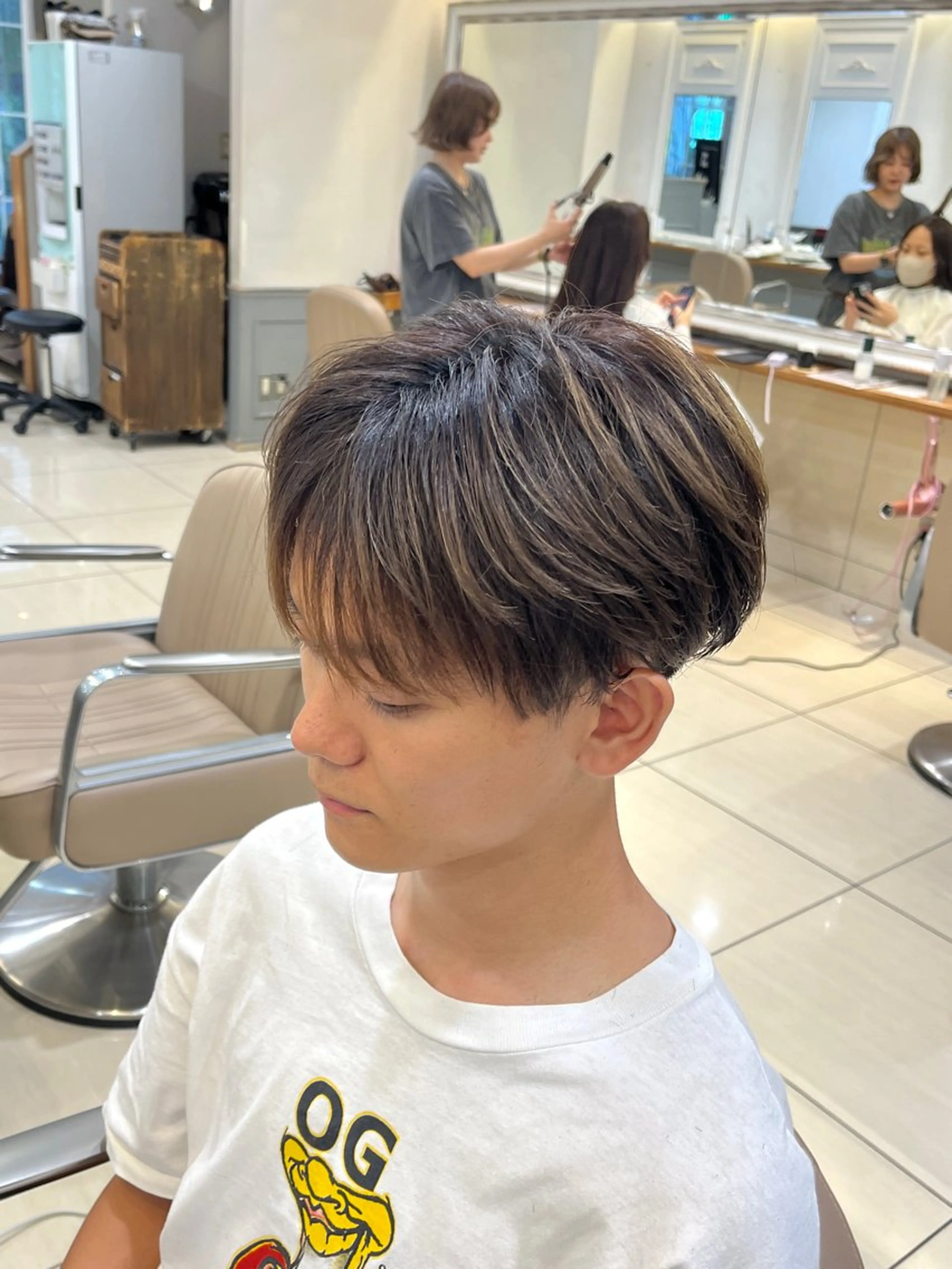 ミディアム メンズ マッシュ シースルーマッシュ 刈り上げ メンズカットモデル/ 横浜/佐藤桃香 🦥のヘアスタイル