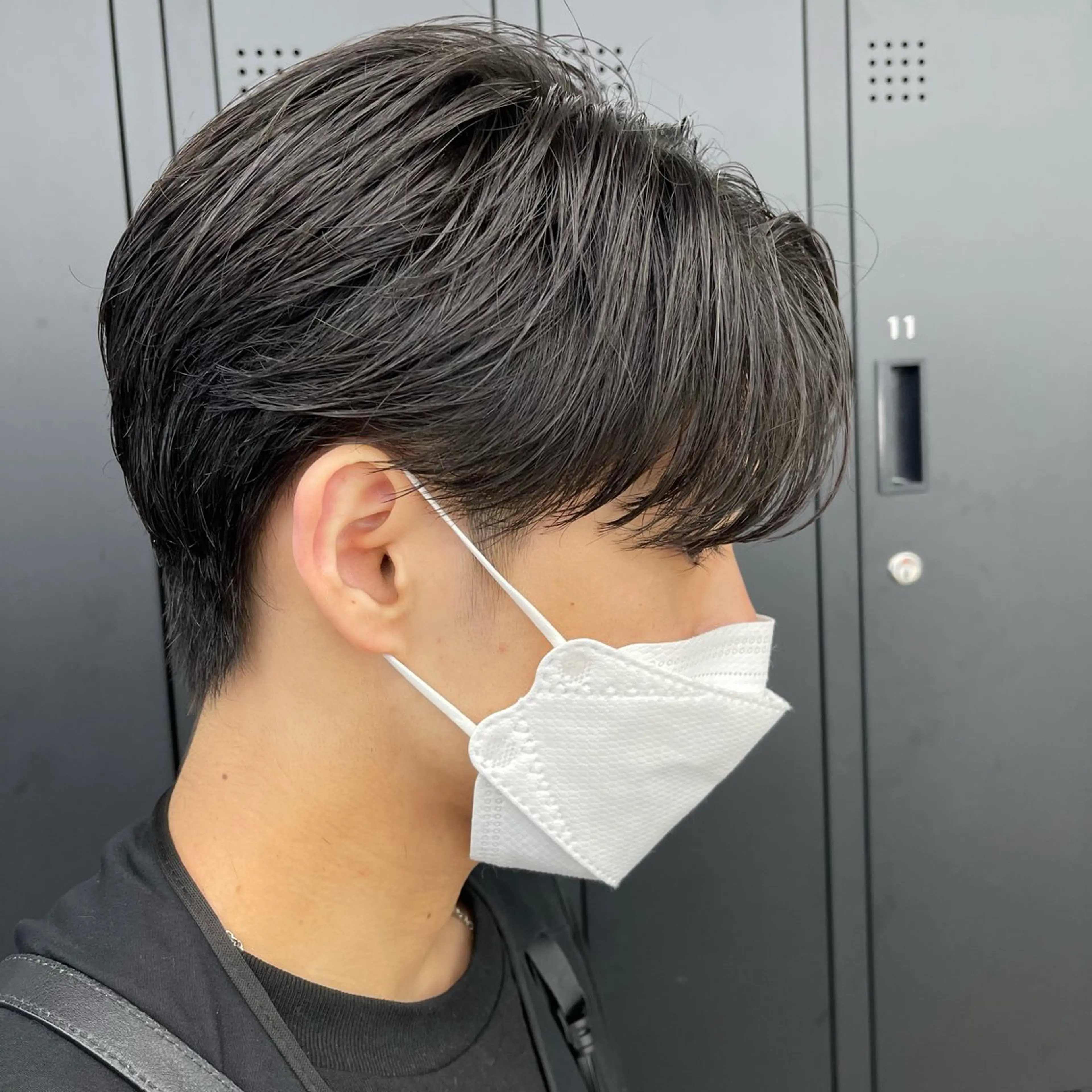 パーマ メンズ センターパート メンズパーマ メンズ縮毛矯正/折羽 翔也のヘアスタイル