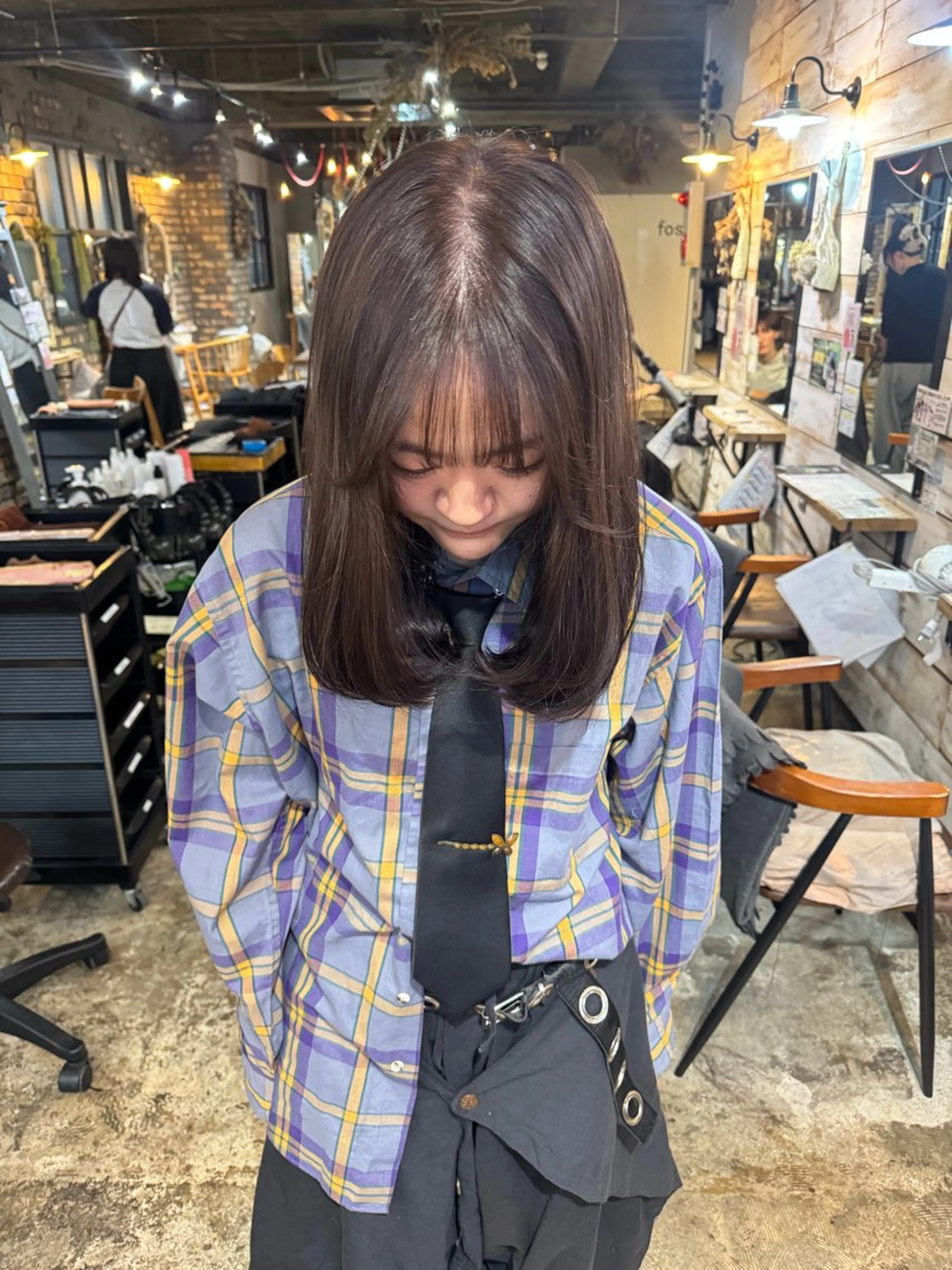 ロング カラー カット ヘアカラー クキノケイカ /暖色カラーのヘアスタイル