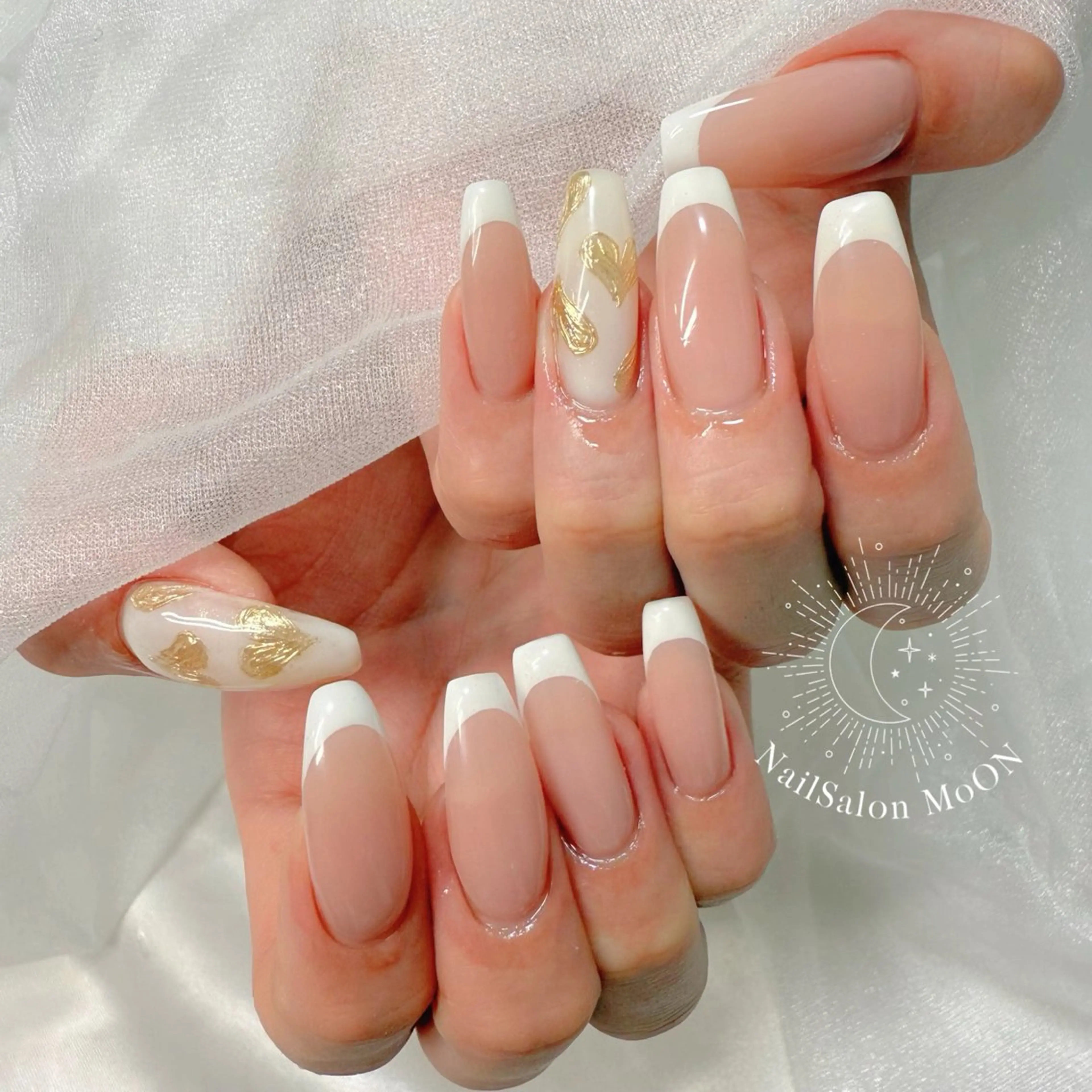 ネイル アートネイル フレンチネイル ハンドネイル ハンドケア MoON...❤︎ MeGuのネイルデザイン