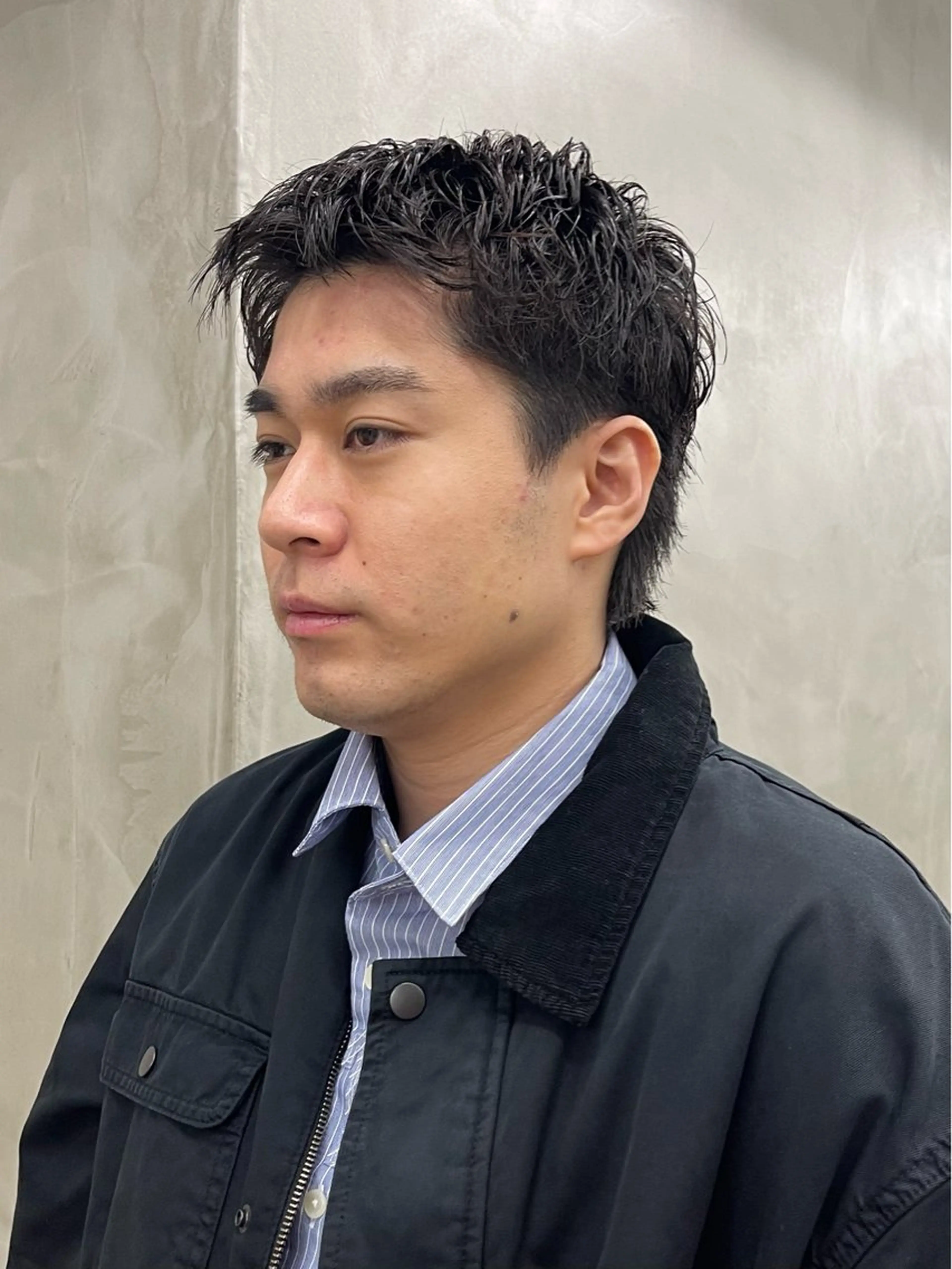 パーマ メンズ メンズカット パーマ[佐橋]のヘアスタイル