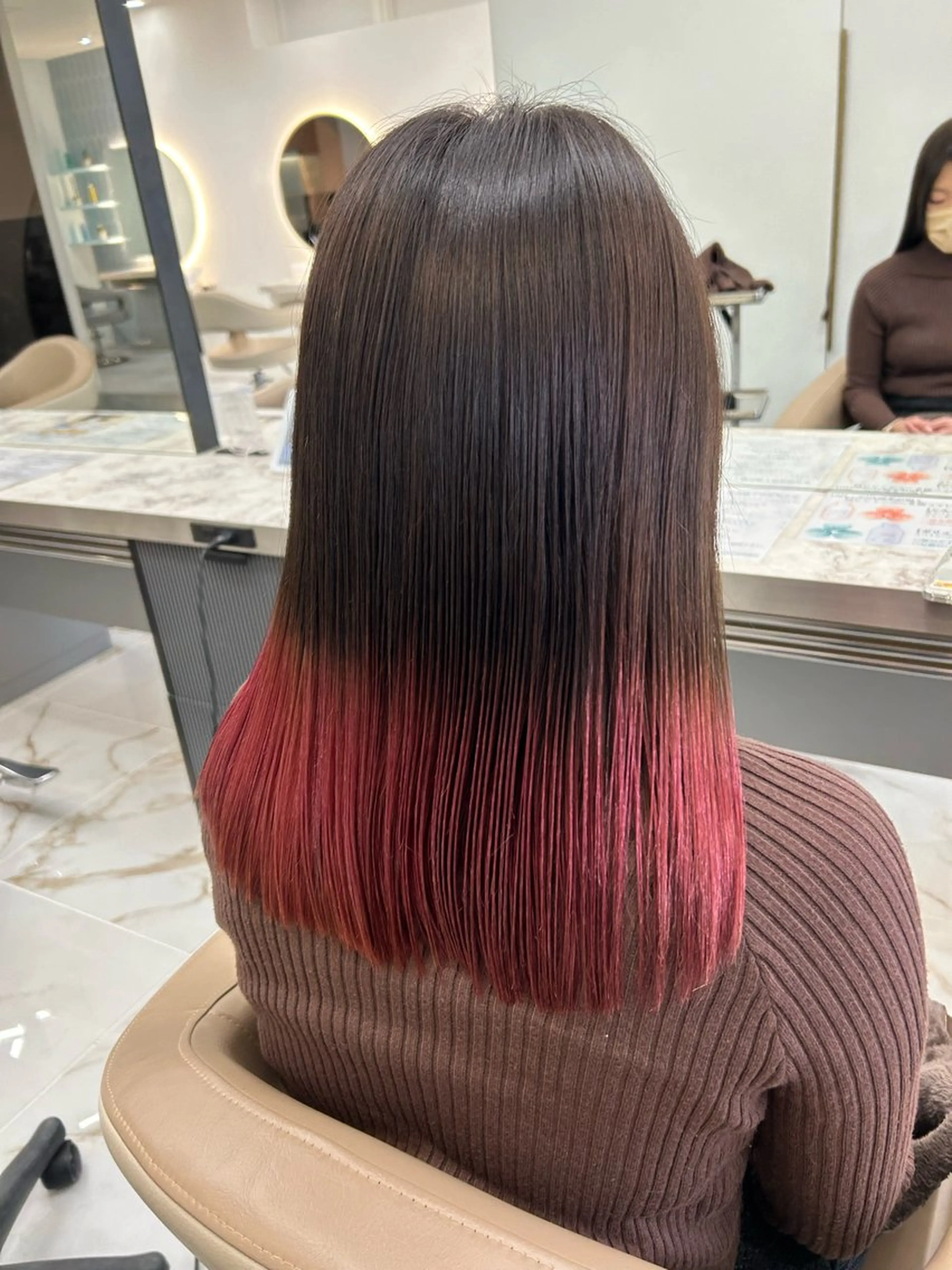 カラー ブリーチ グラデーションカラー 💜オタク美容師💙 ゆうなのヘアスタイル