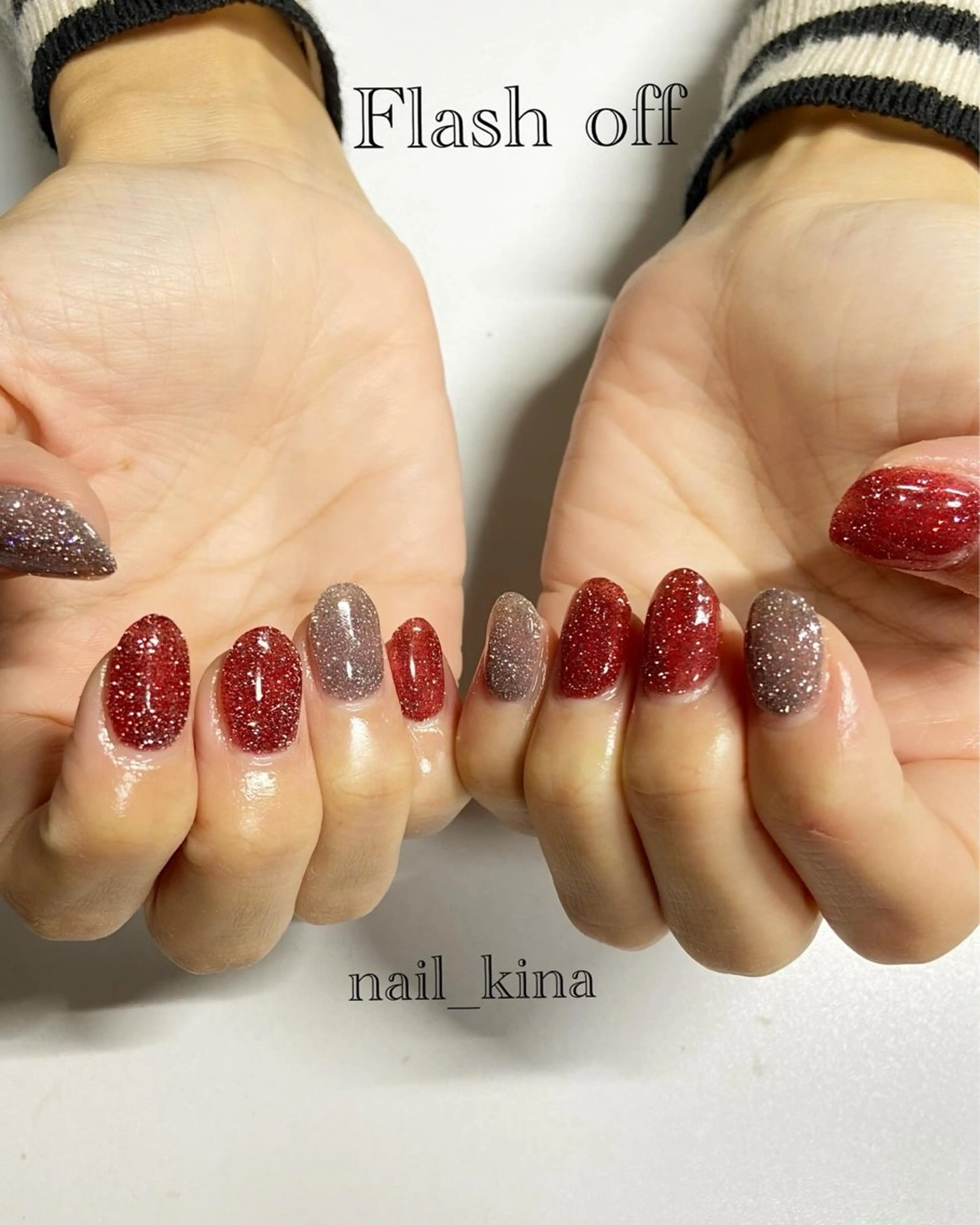ネイル フラッシュネイル nail_ kinaのネイルデザイン
