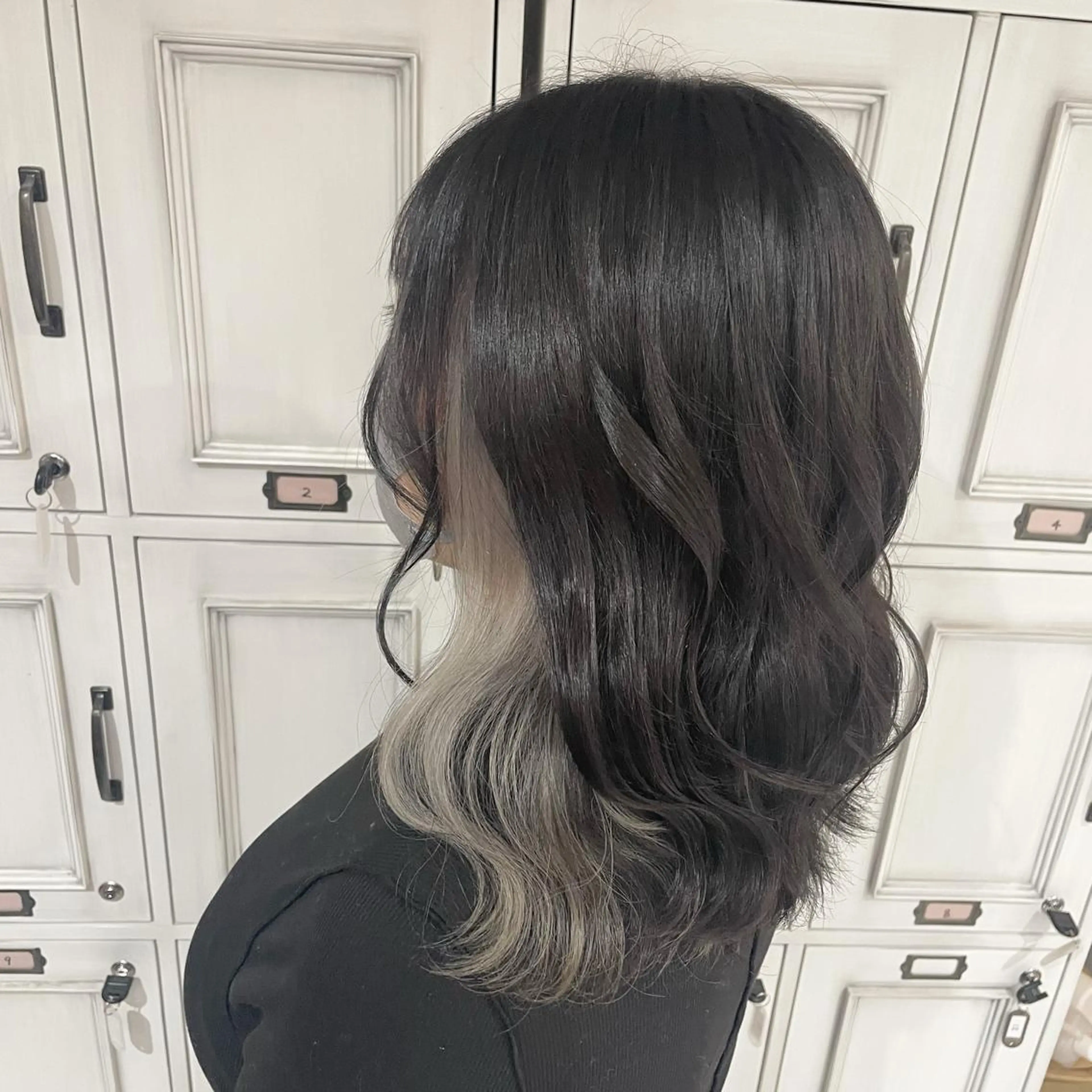 ミディアム カラー イヤリングカラー ヘアカラー トリートメント Hair Labo ASH所属・Hair Labo ASH  あみん♡のヘアスタイル