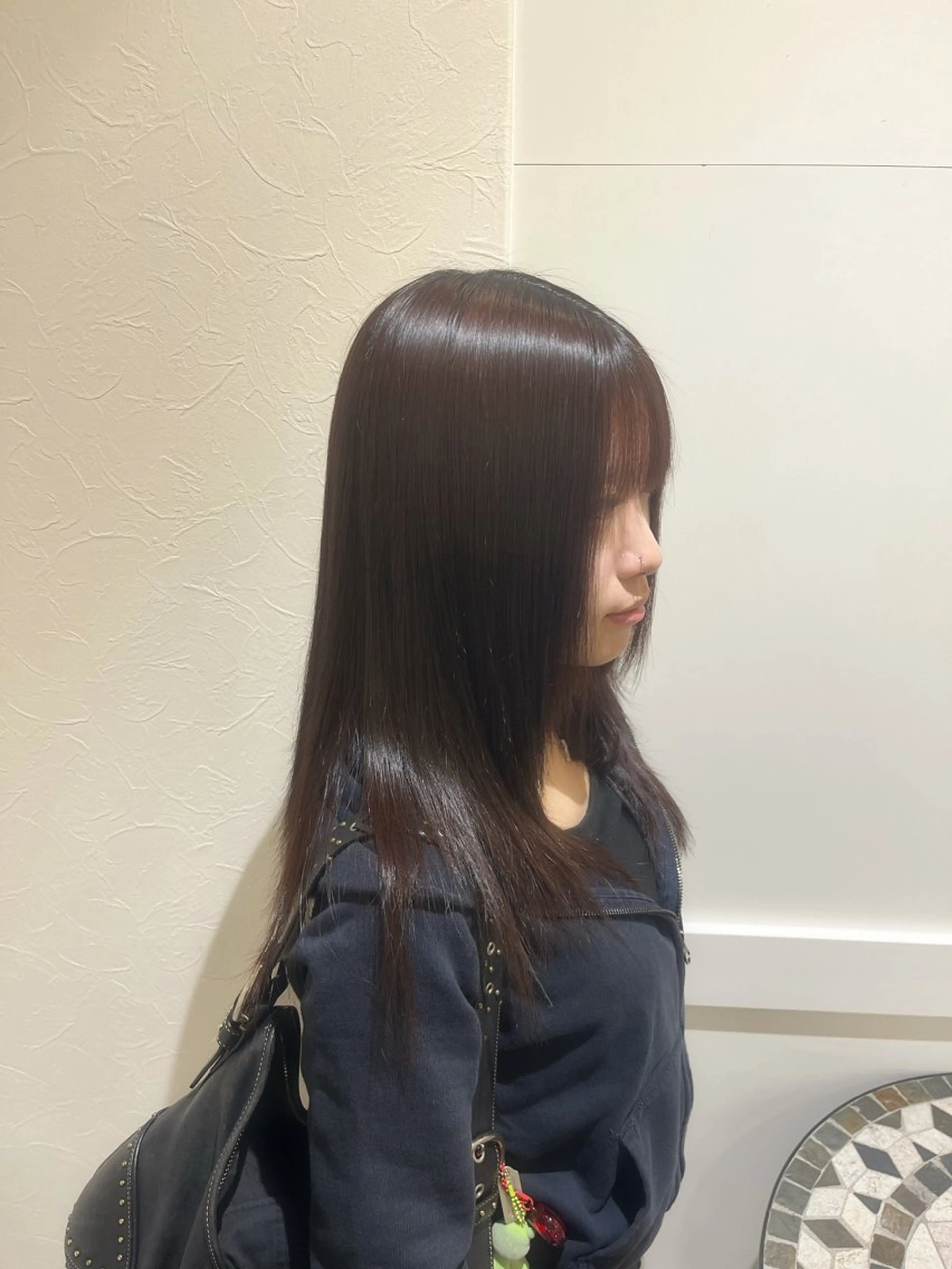 ミディアム 縮毛矯正 あいしぇ Ash川口のヘアスタイル