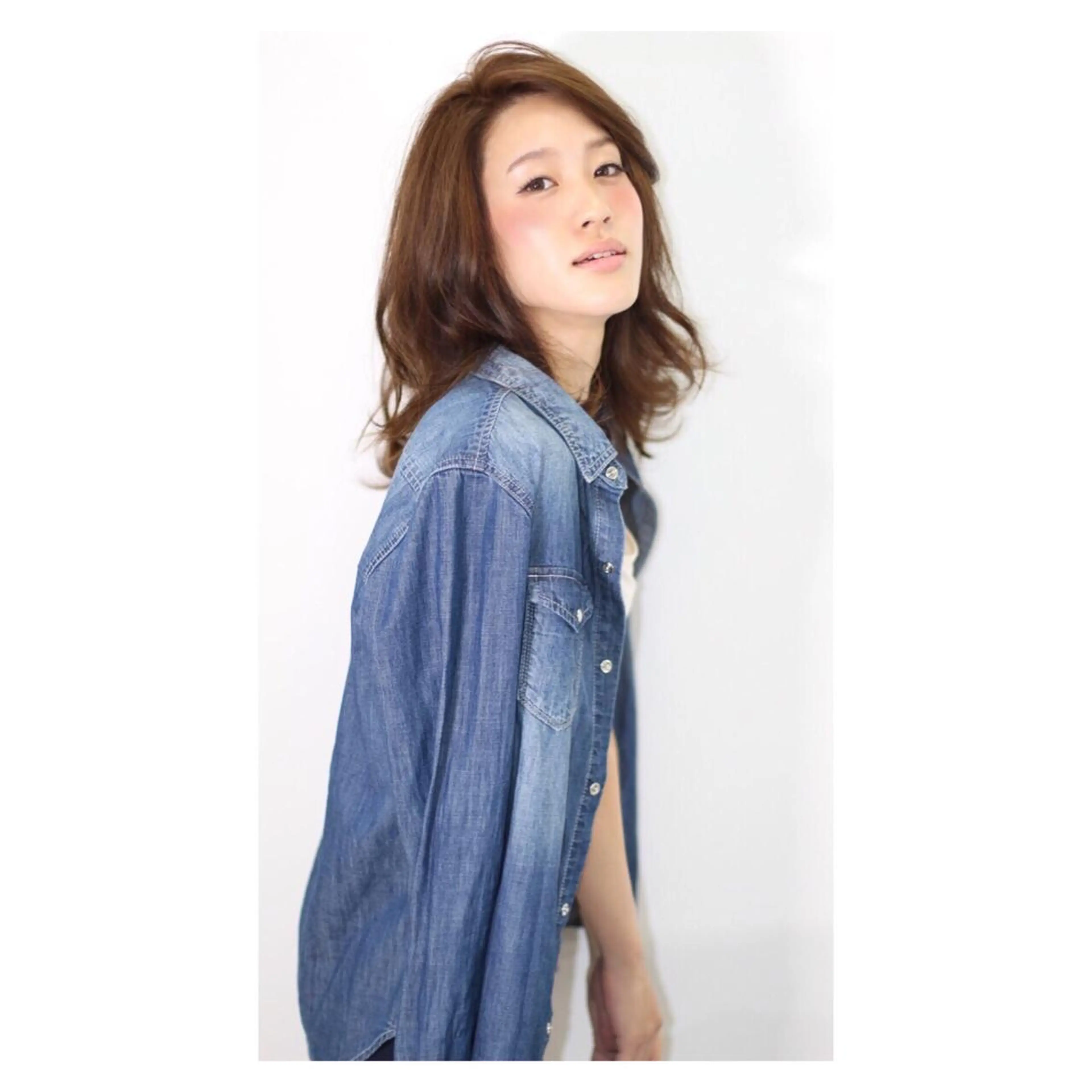 セミロング 伸ばしかけ かきあげバング カット ヘアカラー トリートメント Cuon所属・✨ご新規様のみ✨ ウンノのヘアスタイル