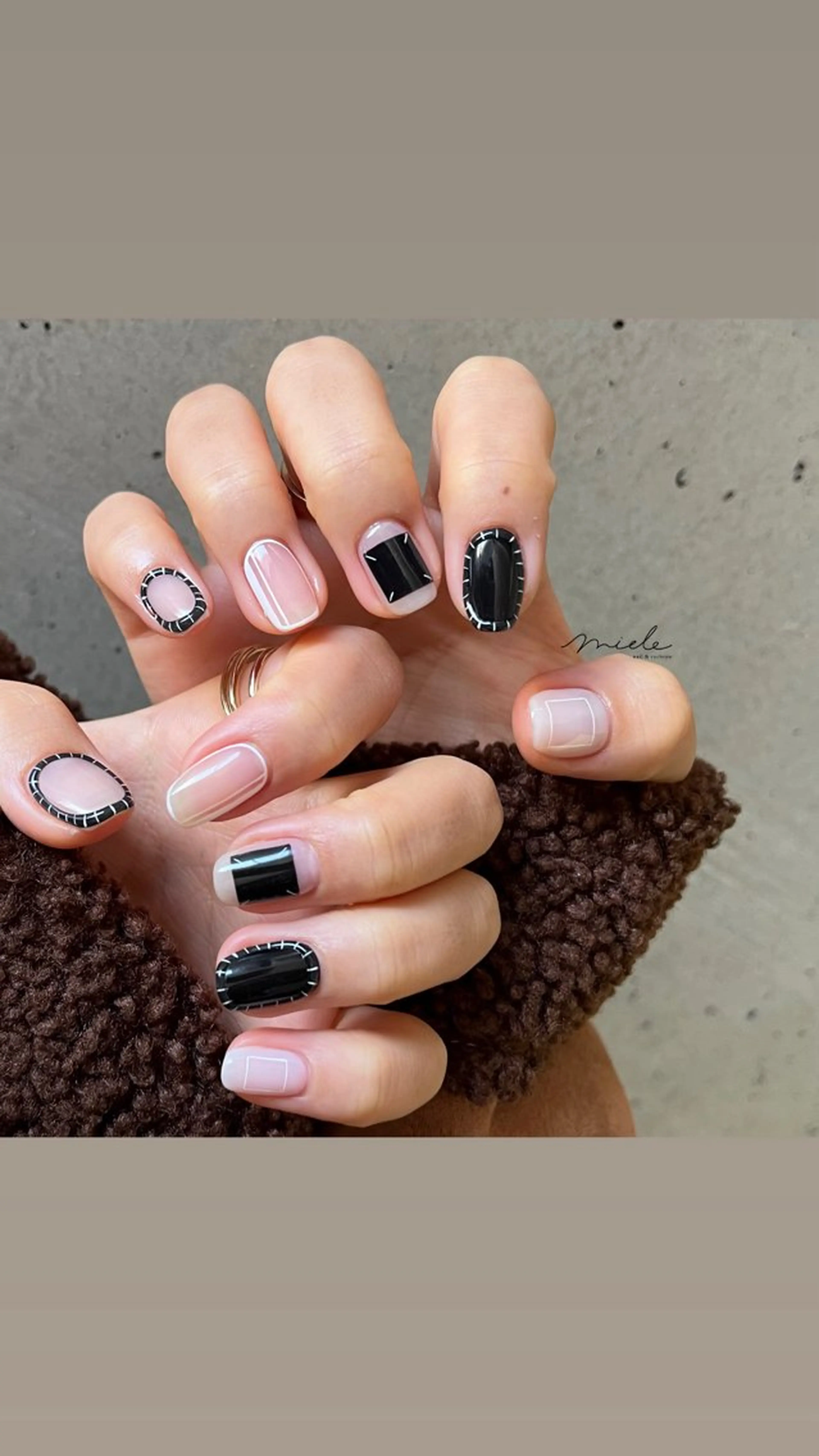 ネイル ハンドネイル miele【ミエレ】 シンプル一癖のネイルデザイン