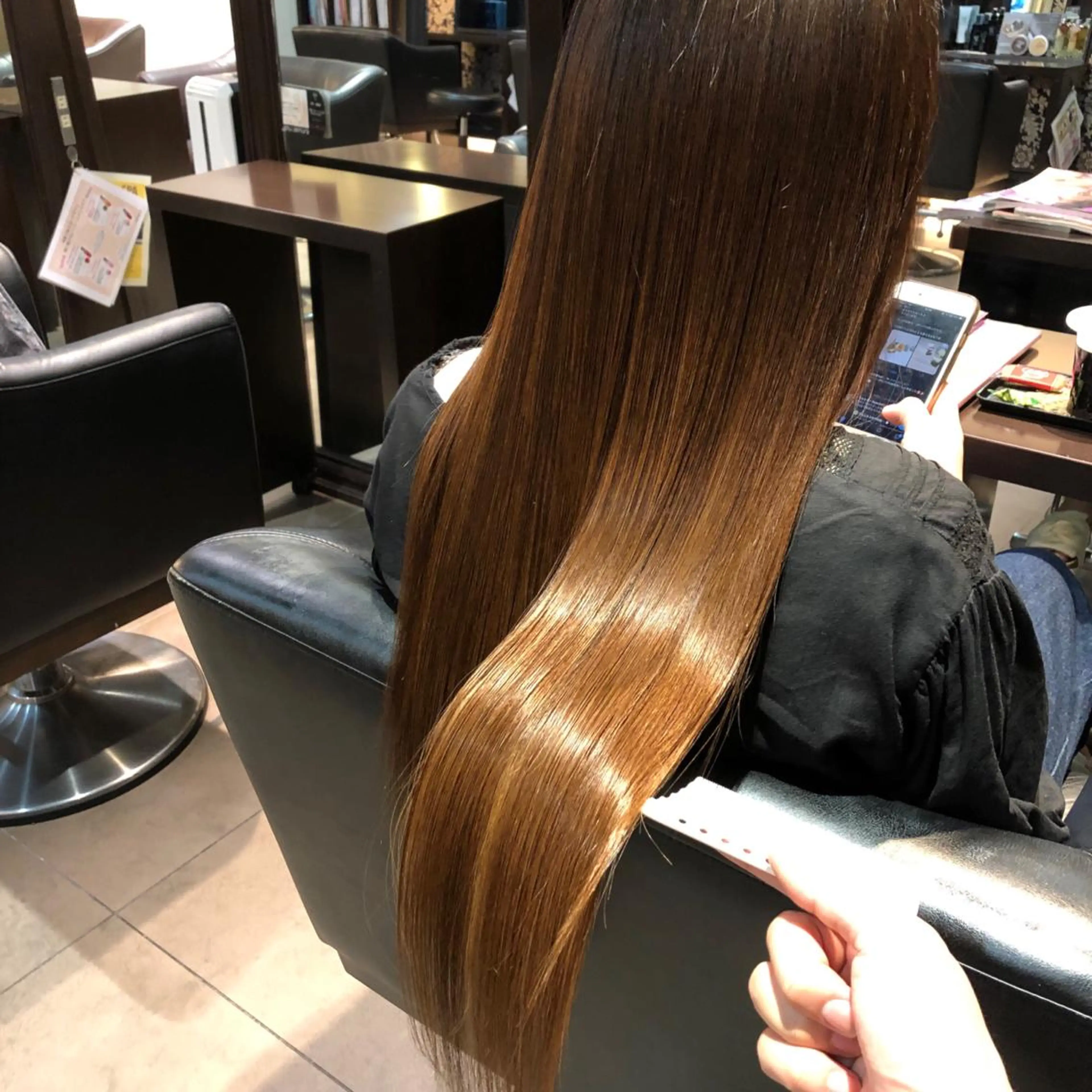 ロング カラー カット ヘアカラー トリートメント 心斎橋 美髪職人　近江のヘアスタイル