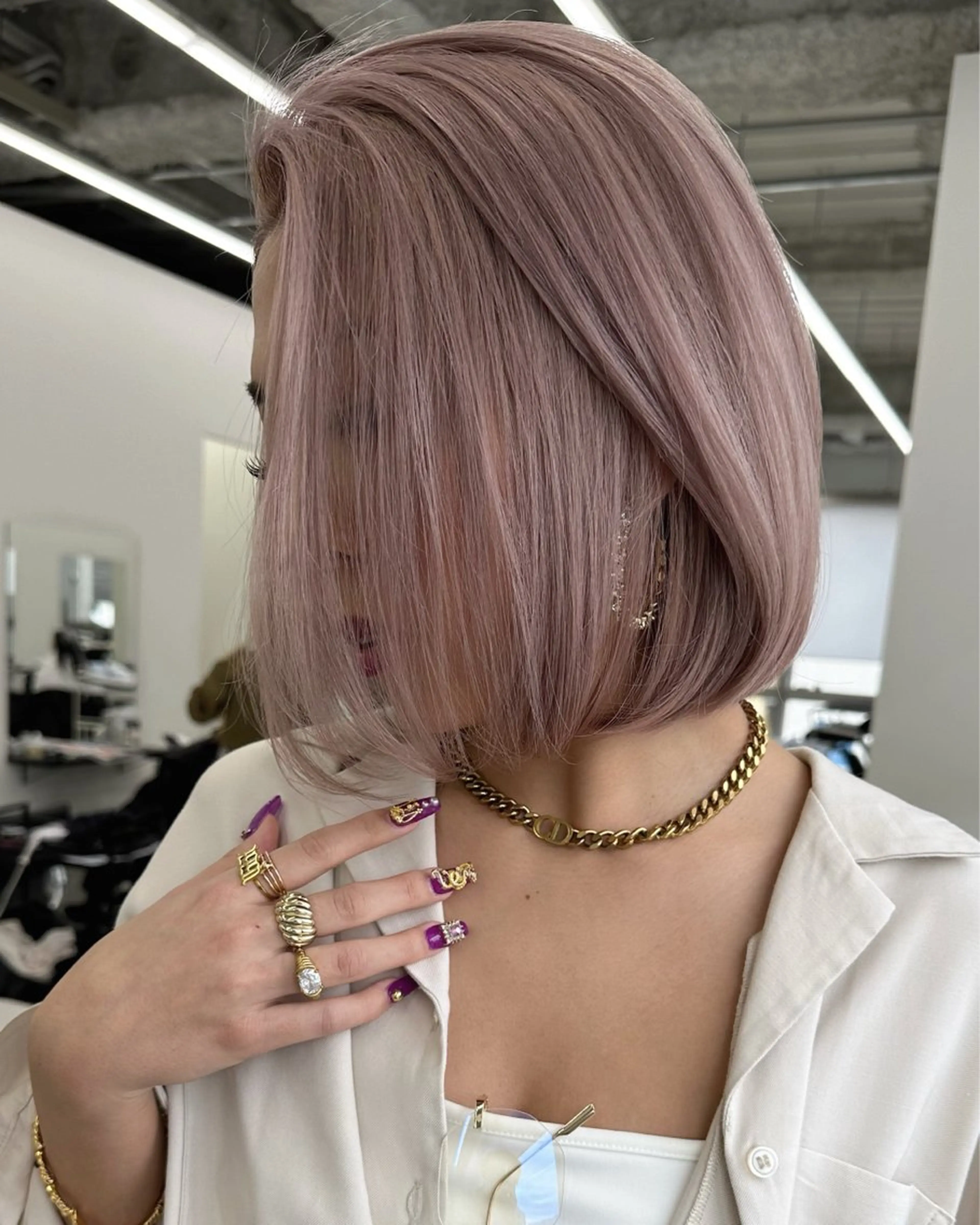 ロング カラー LINOET名古屋所属・齋藤 梨乃のヘアスタイル